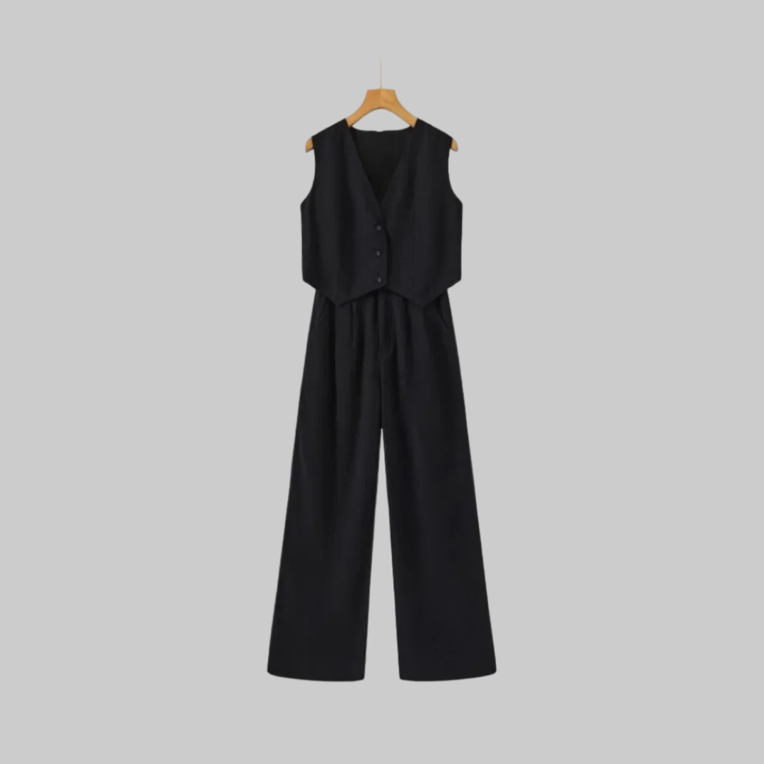 Classy Lady - Linen Two-piece Set