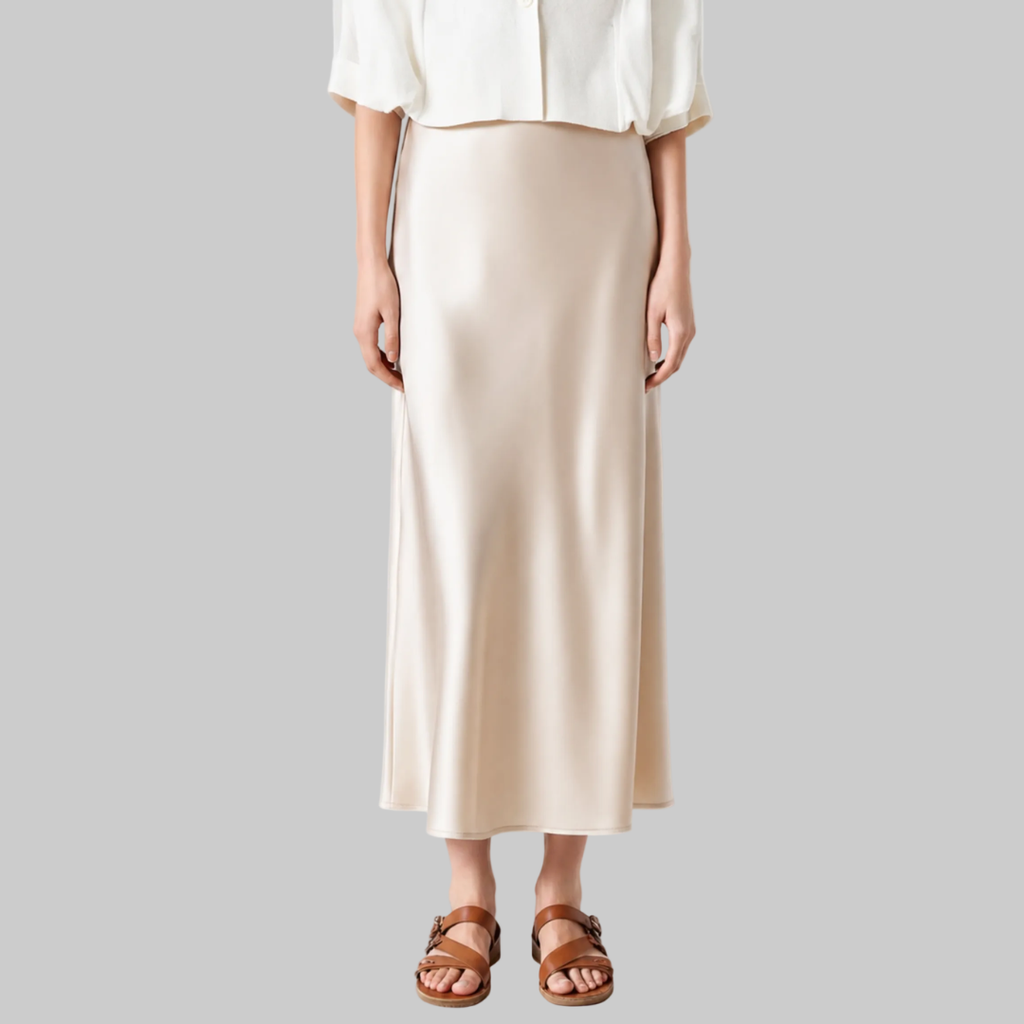 Old Money Silk Skirt