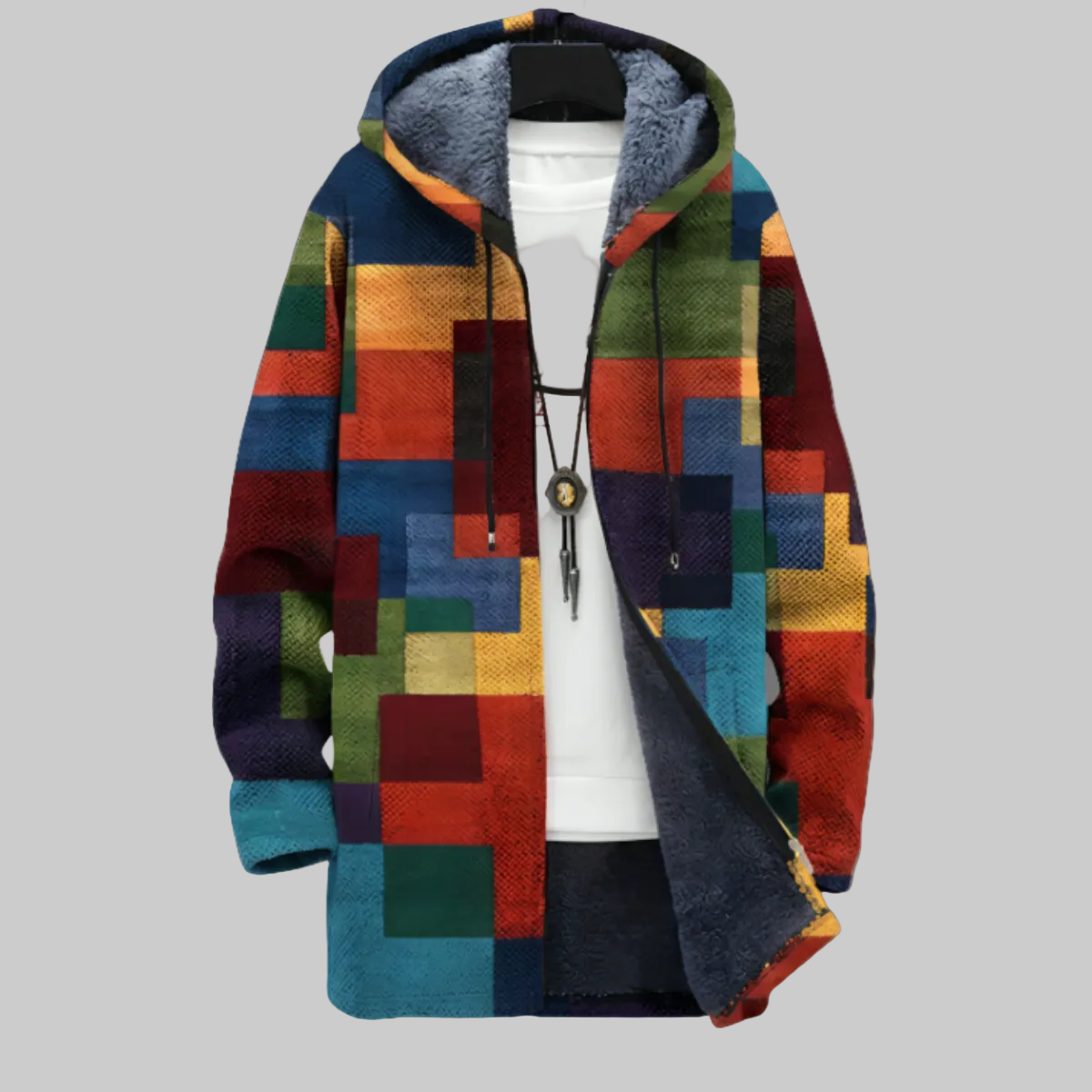 Muriel | Women's Colour-Block Hooded Coat