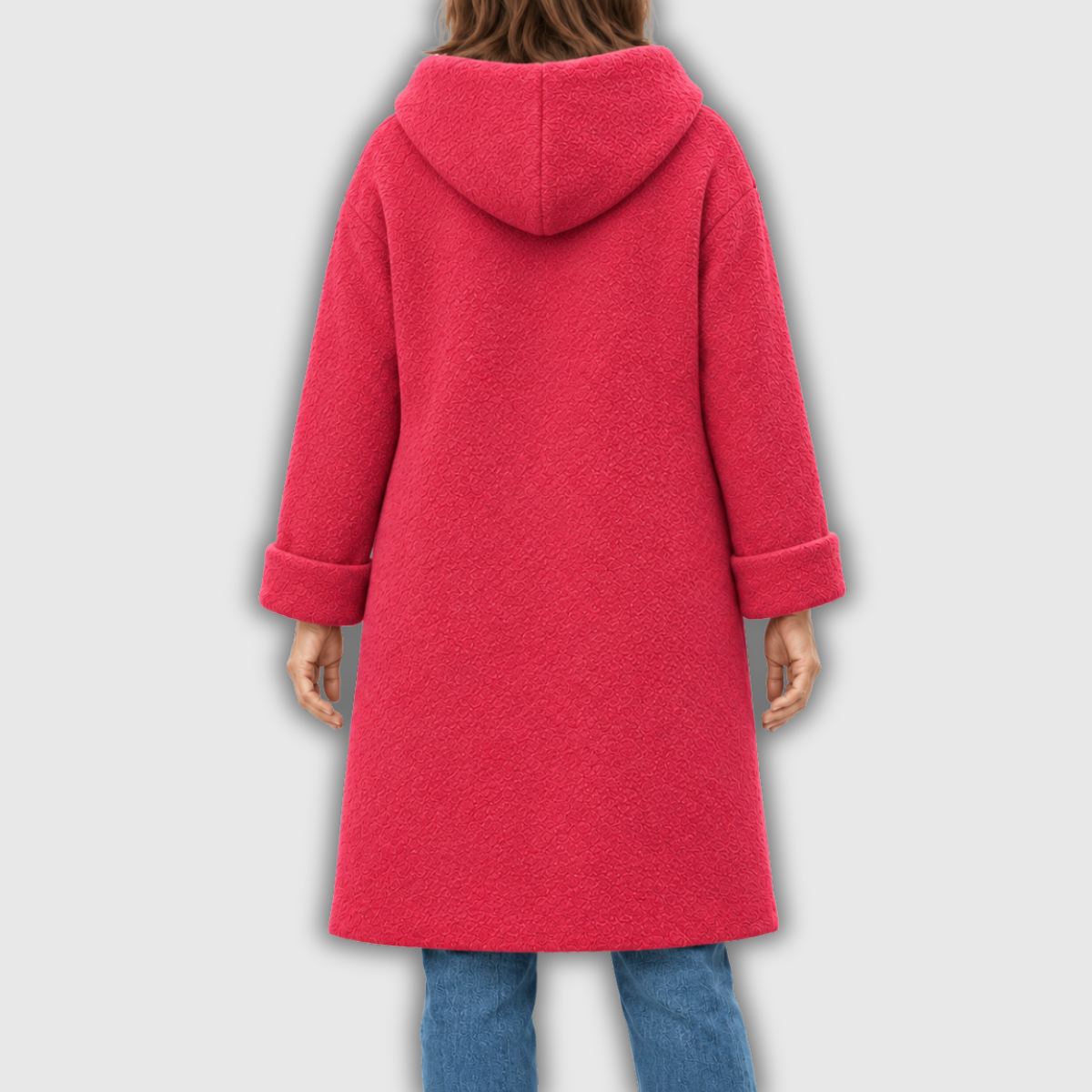 Maude | Hooded Longline Wool-Blend Coat