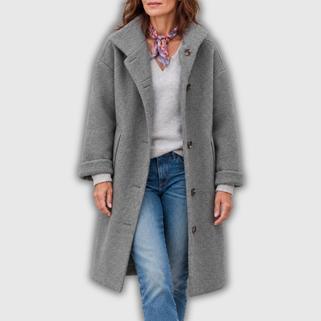 Maude | Hooded Longline Wool-Blend Coat
