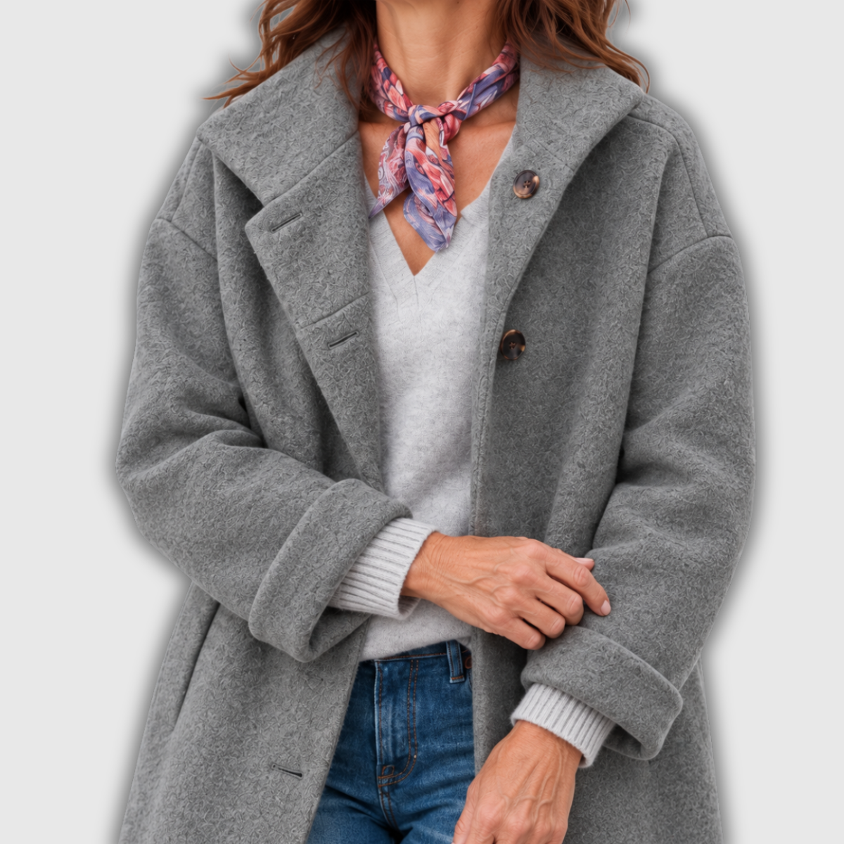 Maude | Hooded Longline Wool-Blend Coat