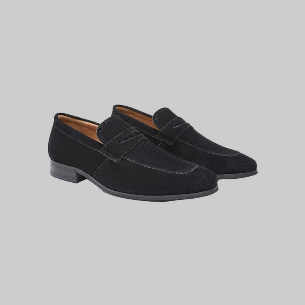 Suede Penny Loafers
