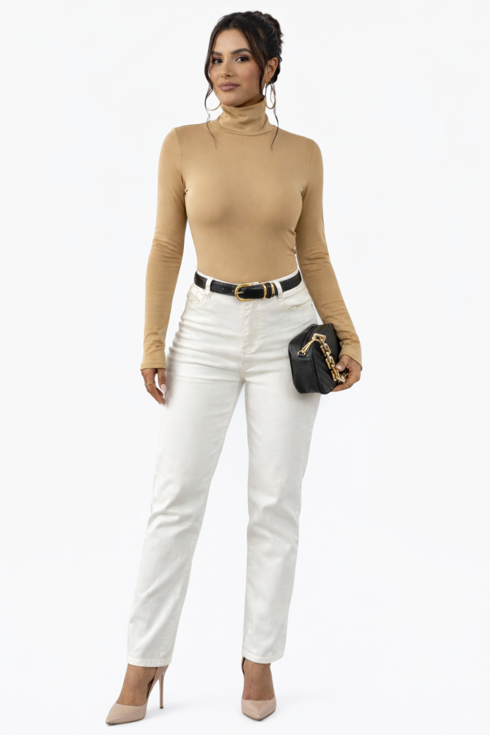 Women’s Knit Long Sleeve Top in Polyester