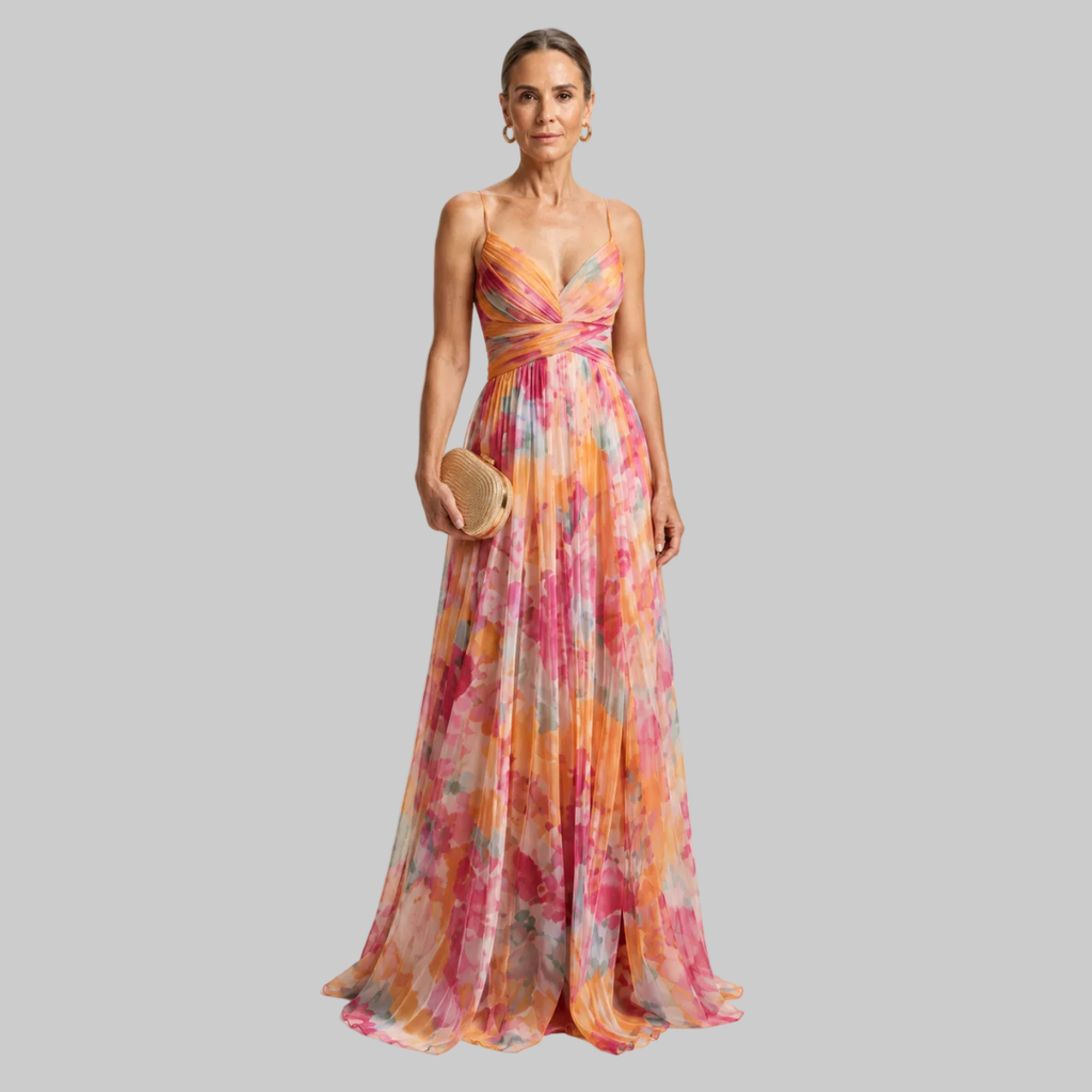 Bella - Elegant Floral Maxi Dress