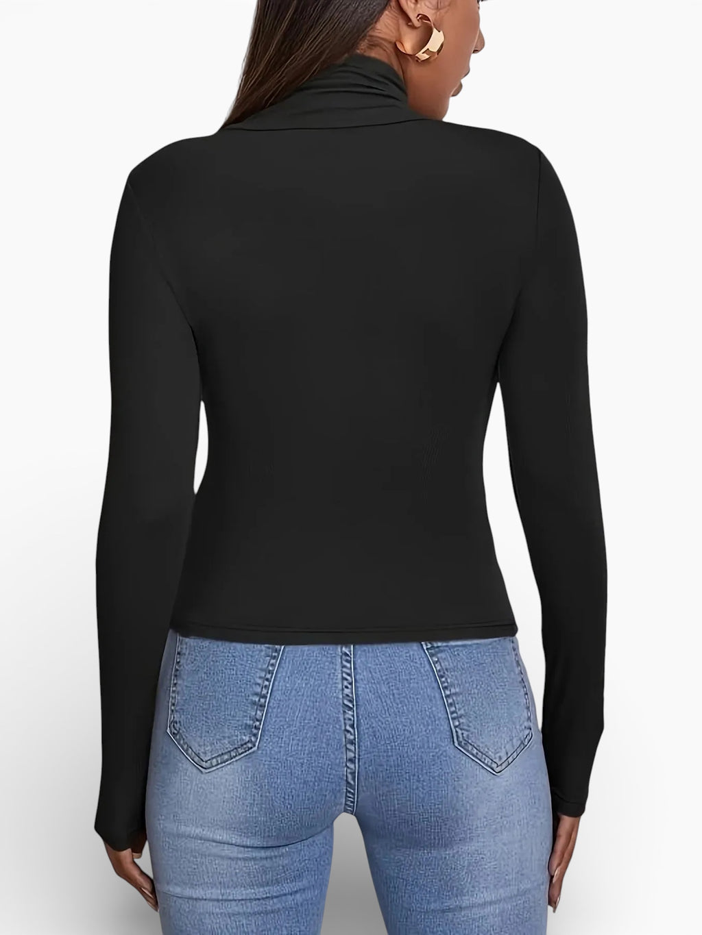 Women’s Knit Long Sleeve Top in Polyester