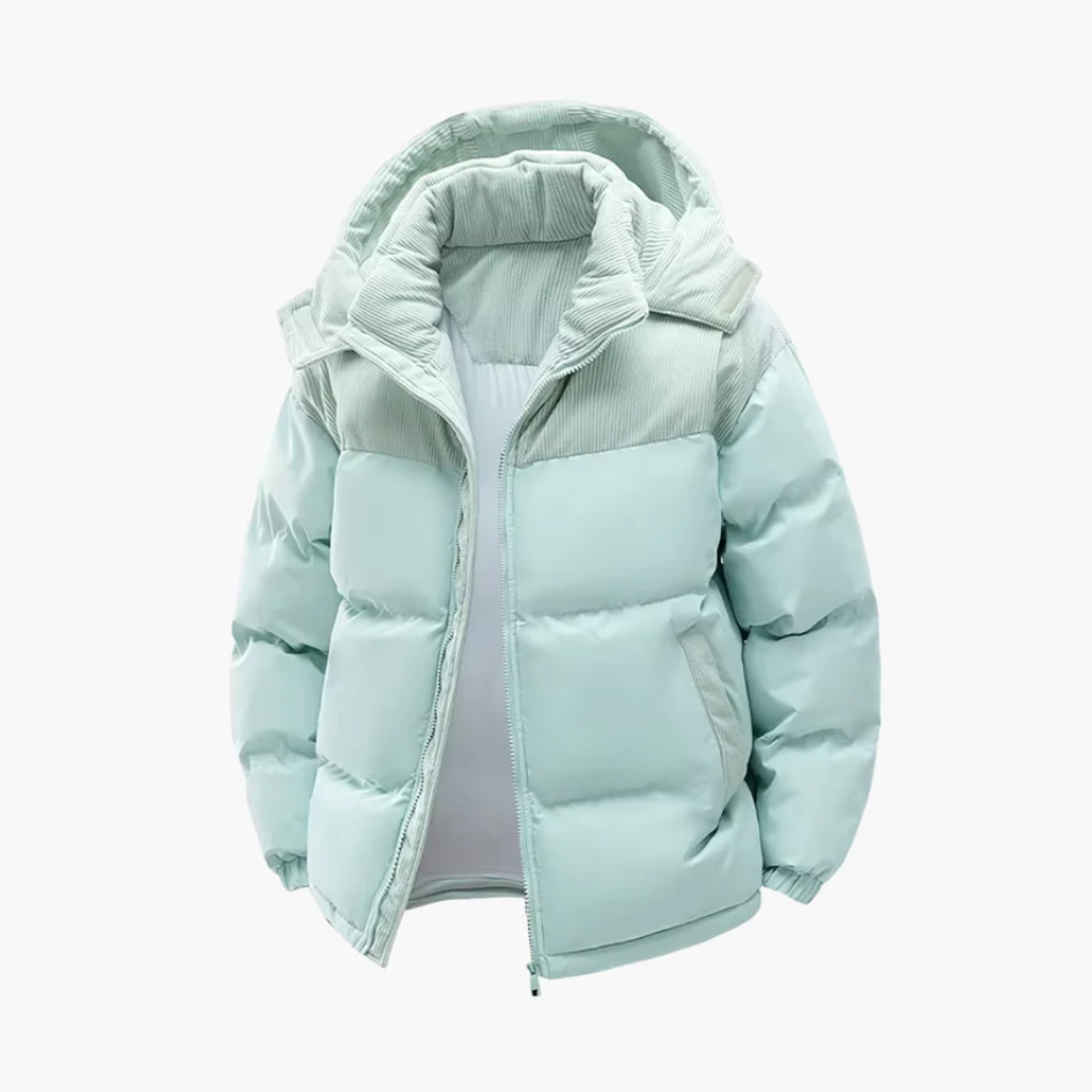 Mason Insulated Hooded Puffer Jacket – Stylish Winter Coat for Men Black