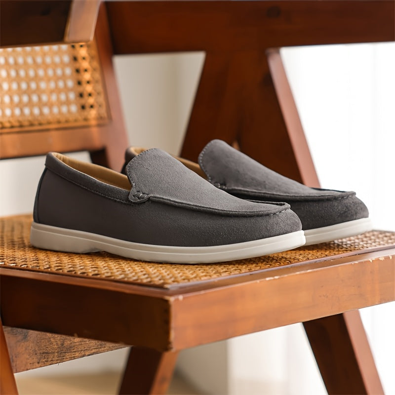 Nieuwe Zomer Heren Veelzijdige Instappers Loafers, Simpele Platte Canvas Schoenen voor Casual Gebruik.