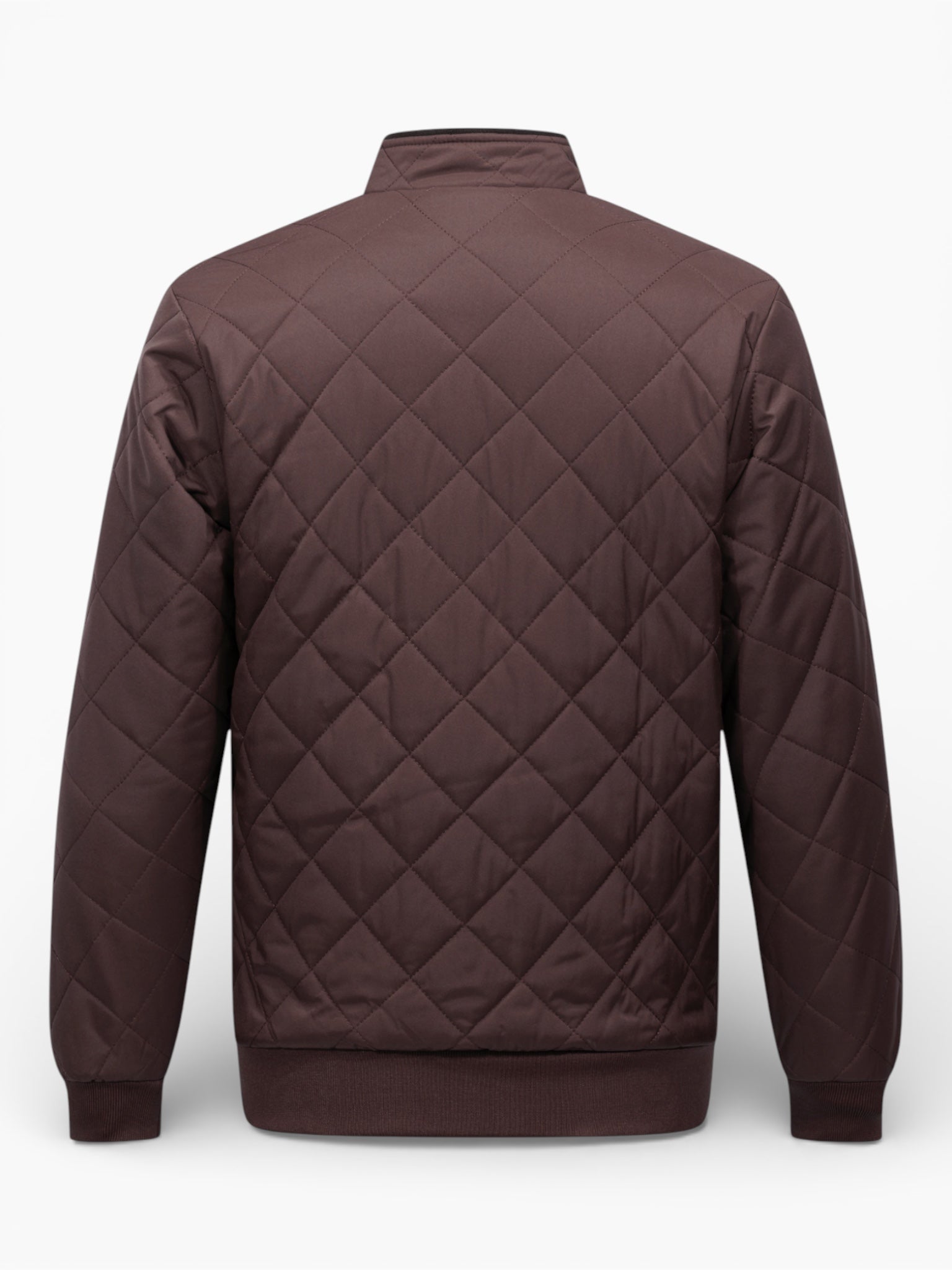 Men’s Quilted Polyester Vest with Fleece Lining for Warmth