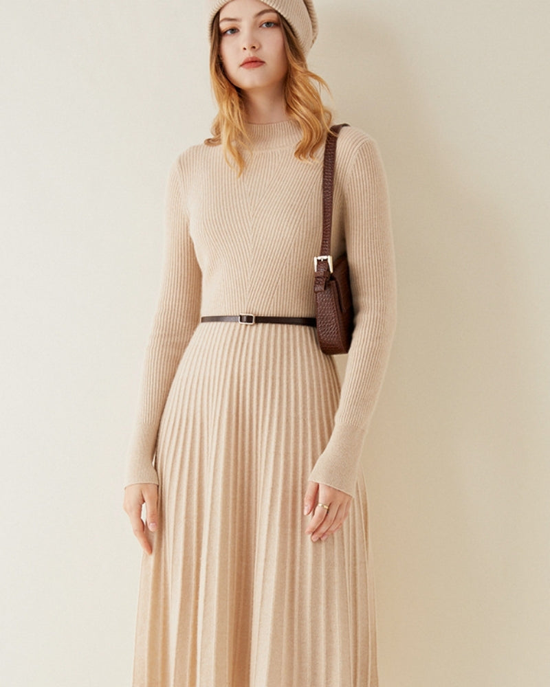 Pure Cashmere Flare Dress