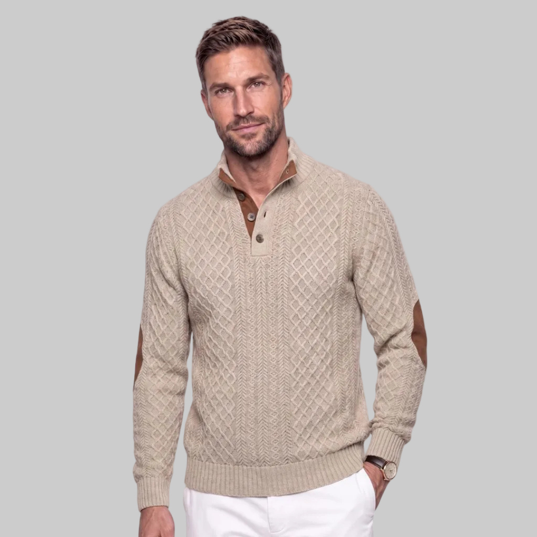 Classic sweater with a high collar