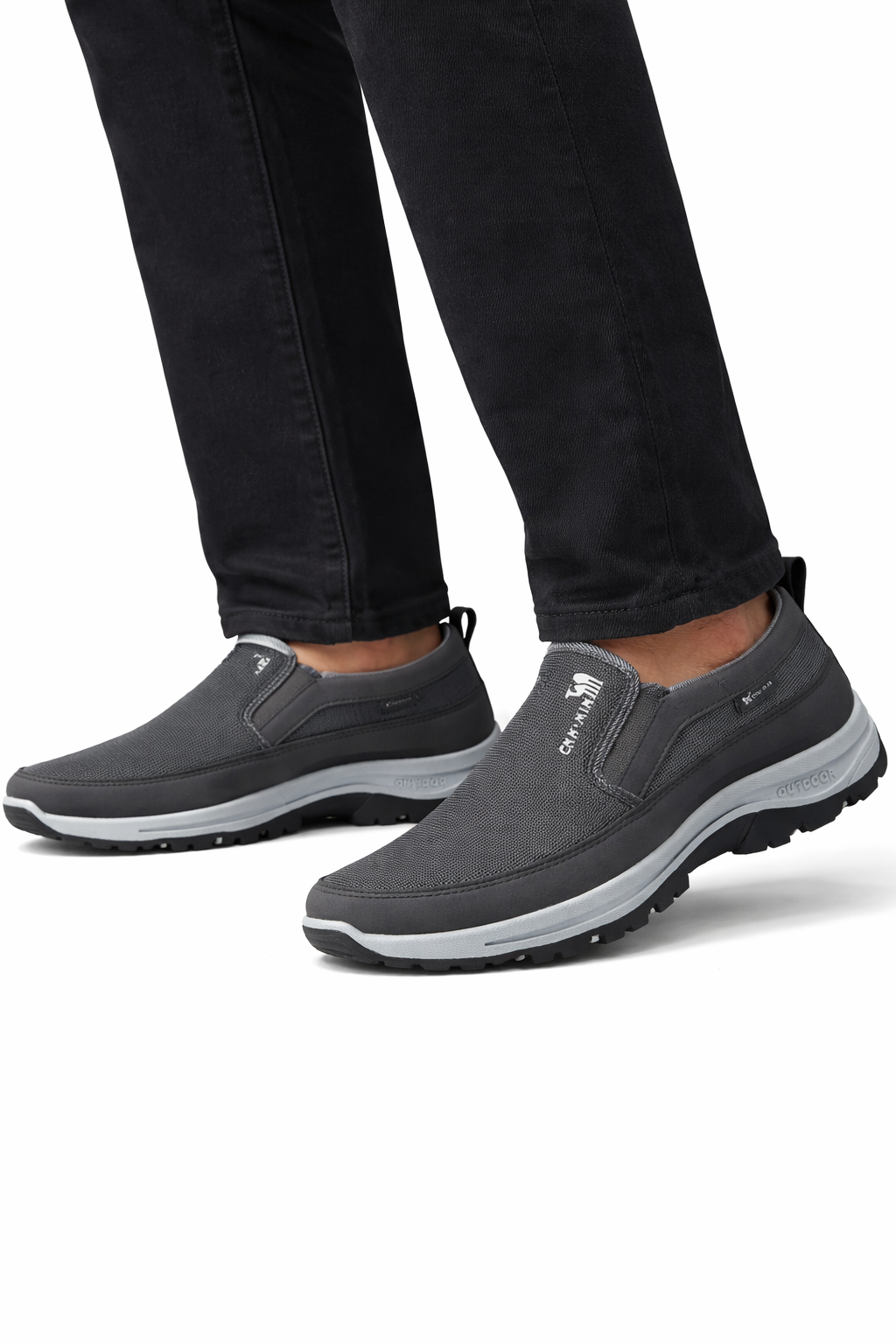 Men’s Slip-On Loafers Fabric Upper Comfort Casual All-Season