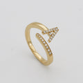 Ellington - Pave Initial Ring
