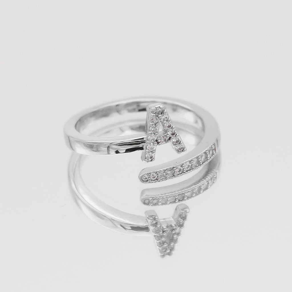 Ellington - Pave Initial Ring