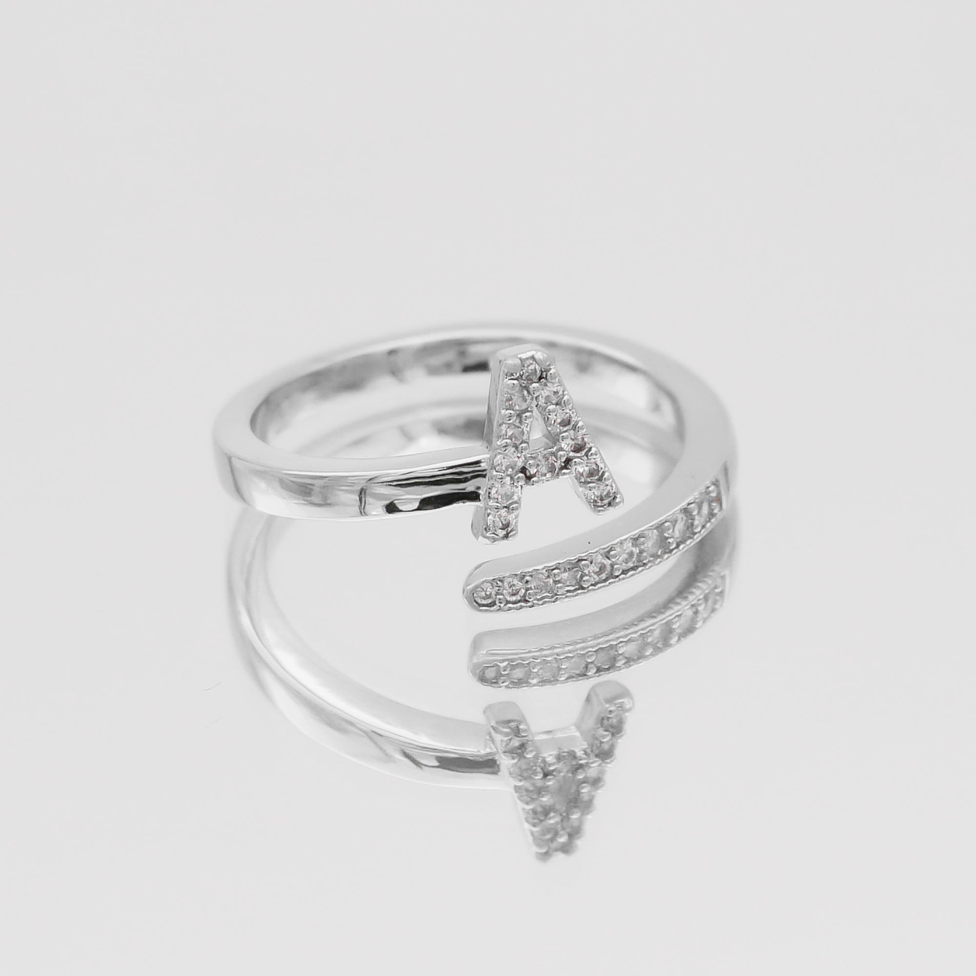 Ellington - Pave Initial Ring