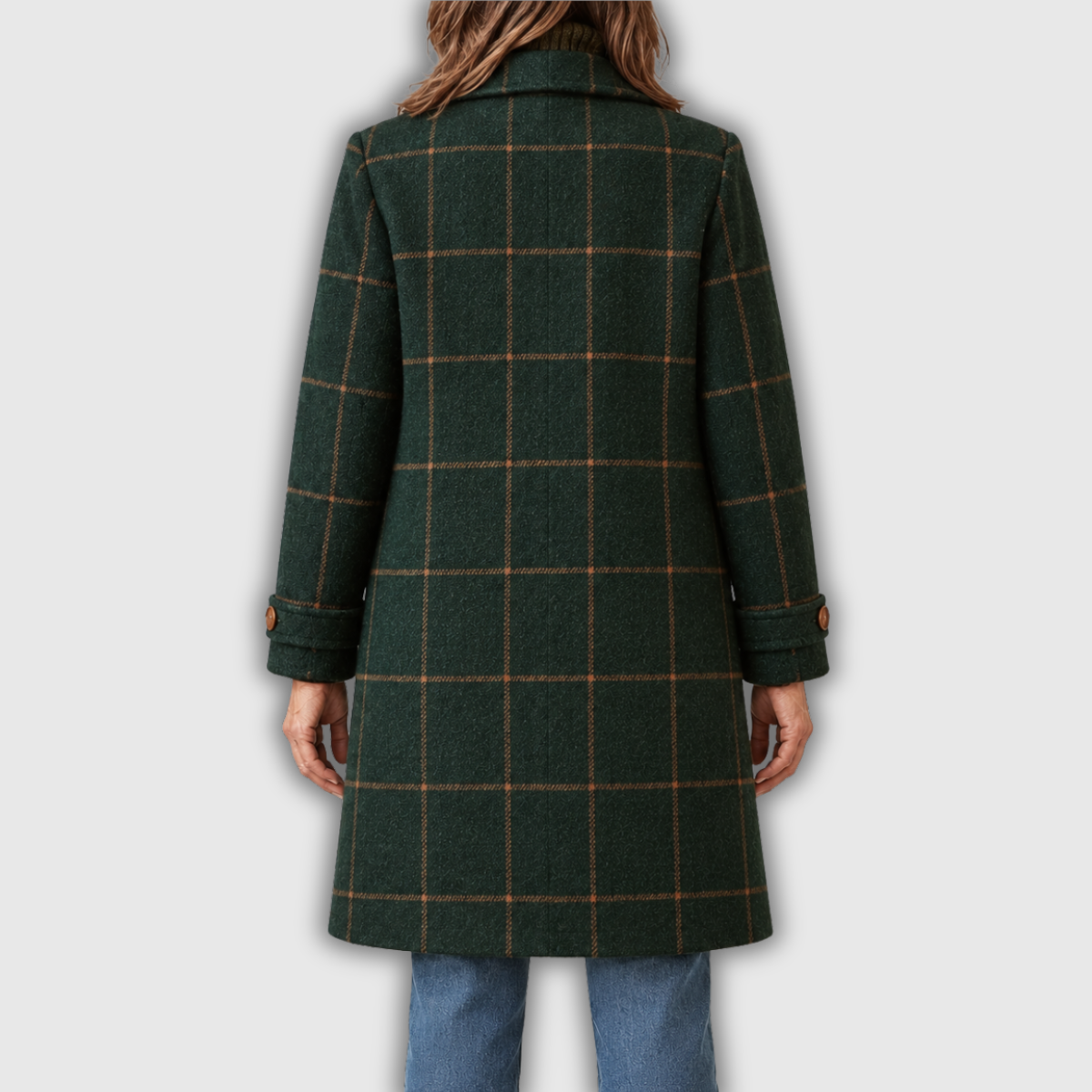 Harriet | Checked Wool-Blend Coat