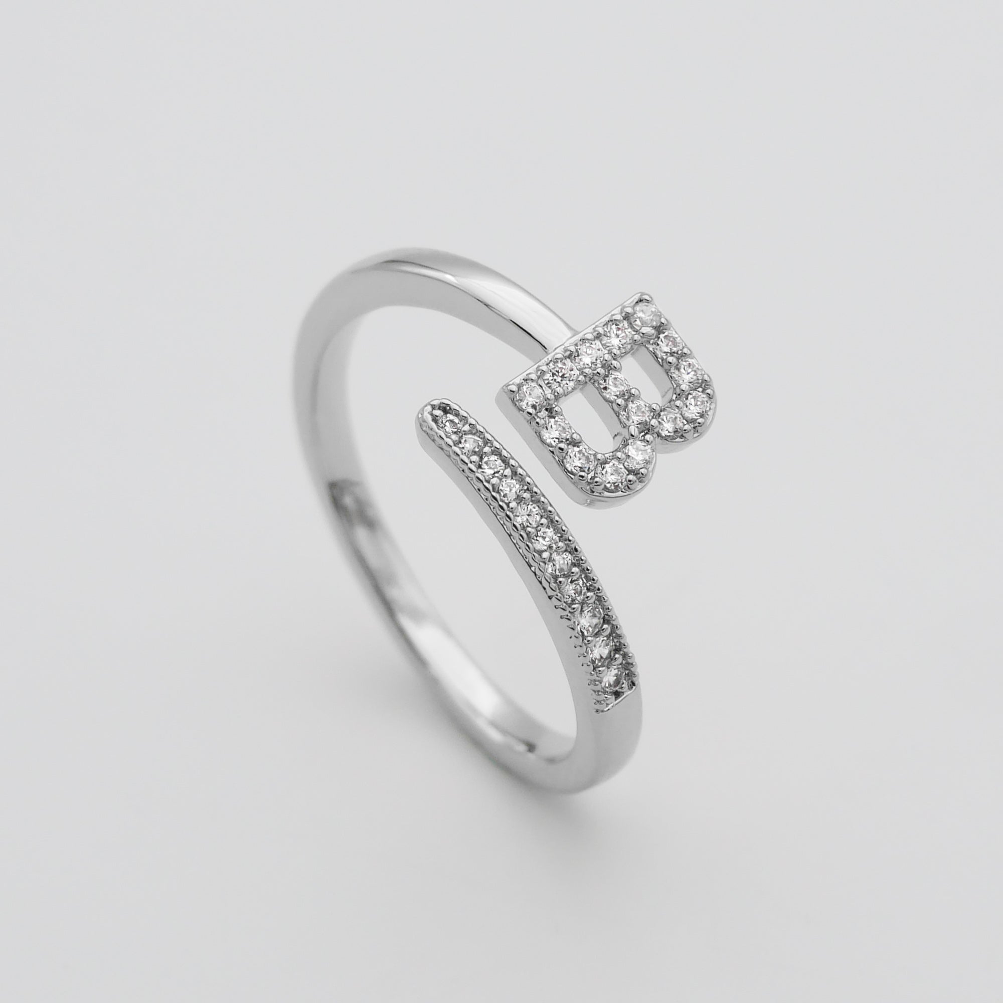 Ellington - Pave Initial Ring