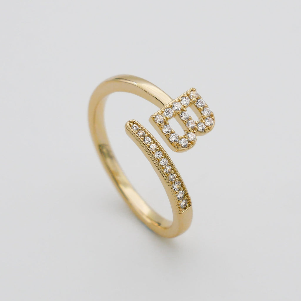Ellington - Pave Initial Ring