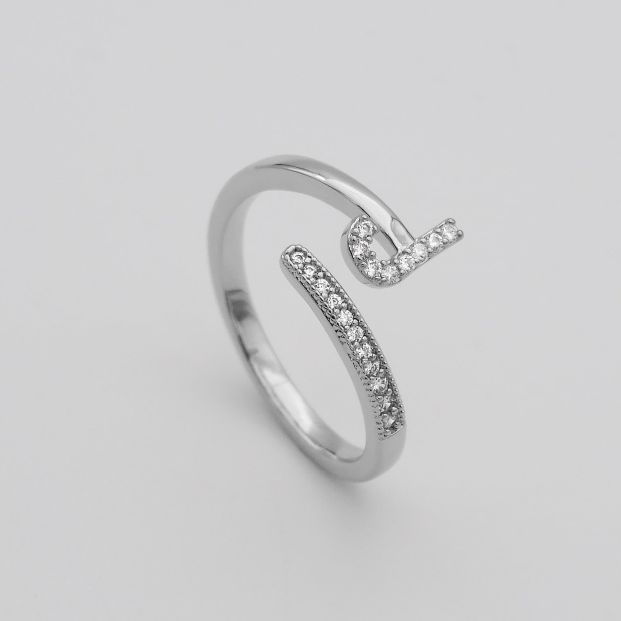 Ellington - Pave Initial Ring