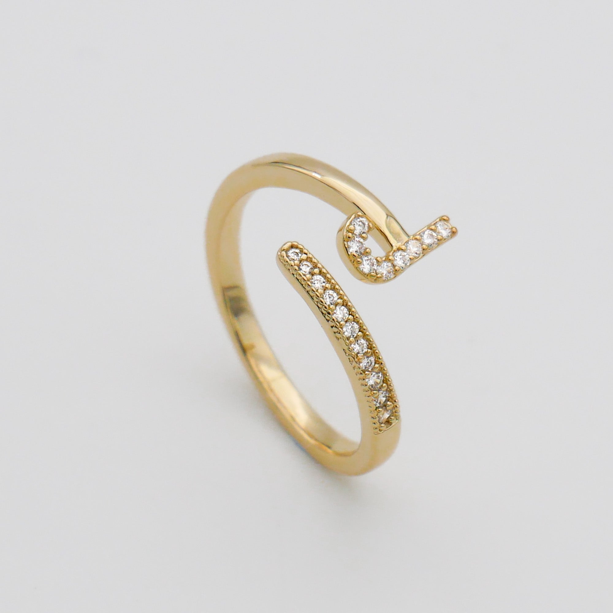 Ellington - Pave Initial Ring