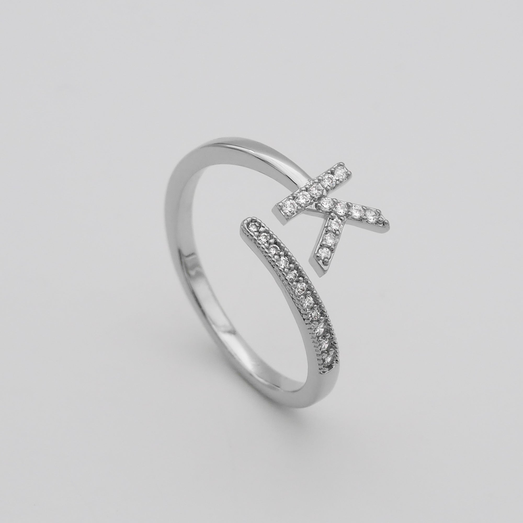 Ellington - Pave Initial Ring