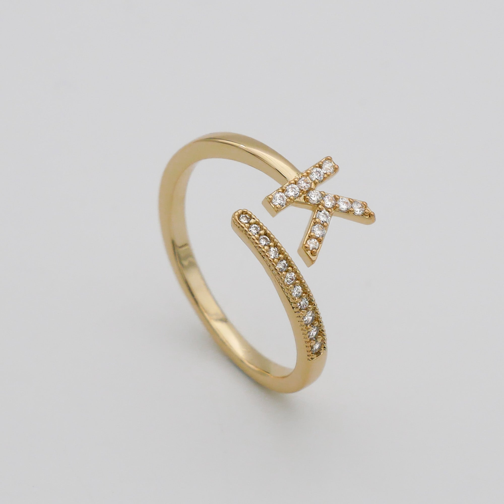 Ellington - Pave Initial Ring