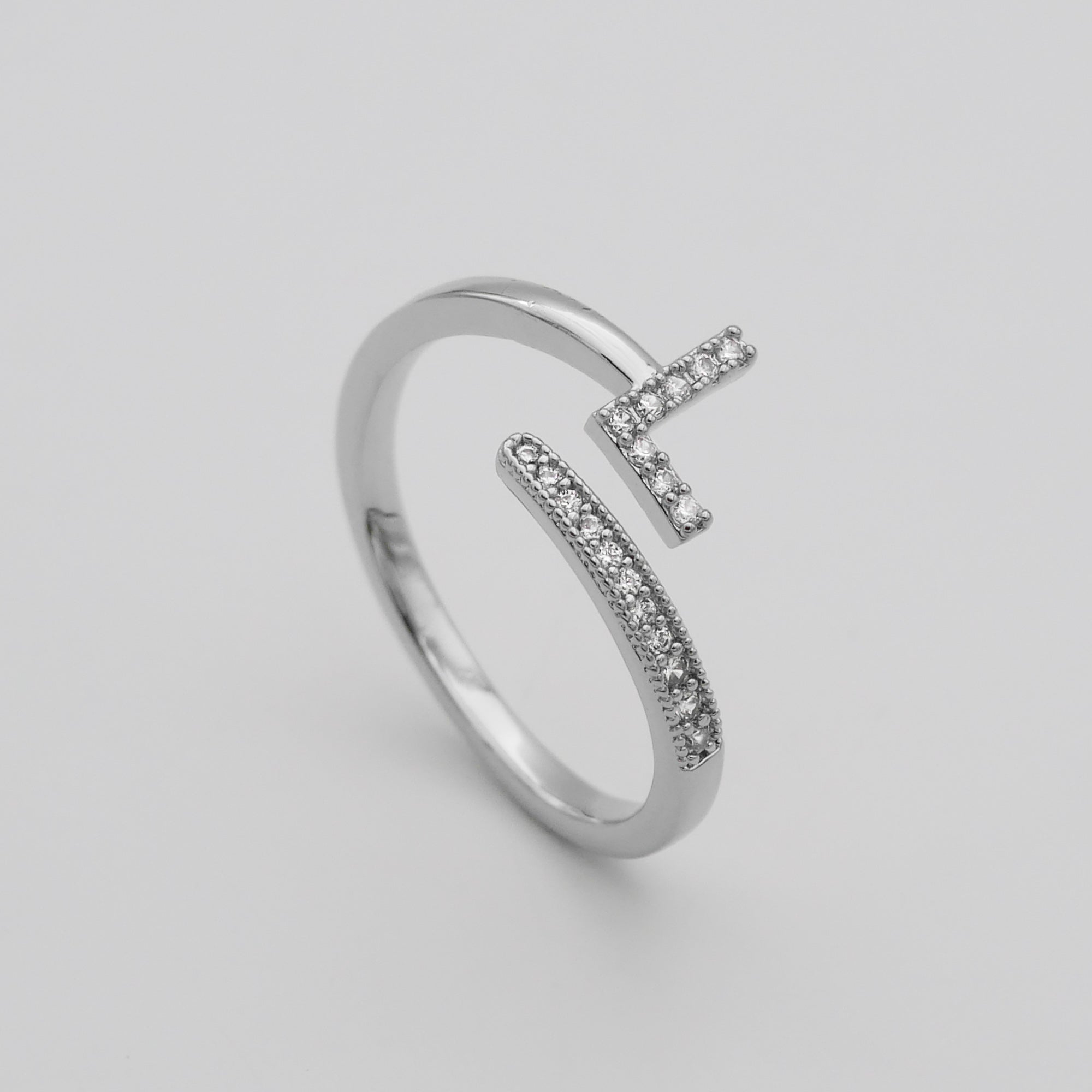 Ellington - Pave Initial Ring