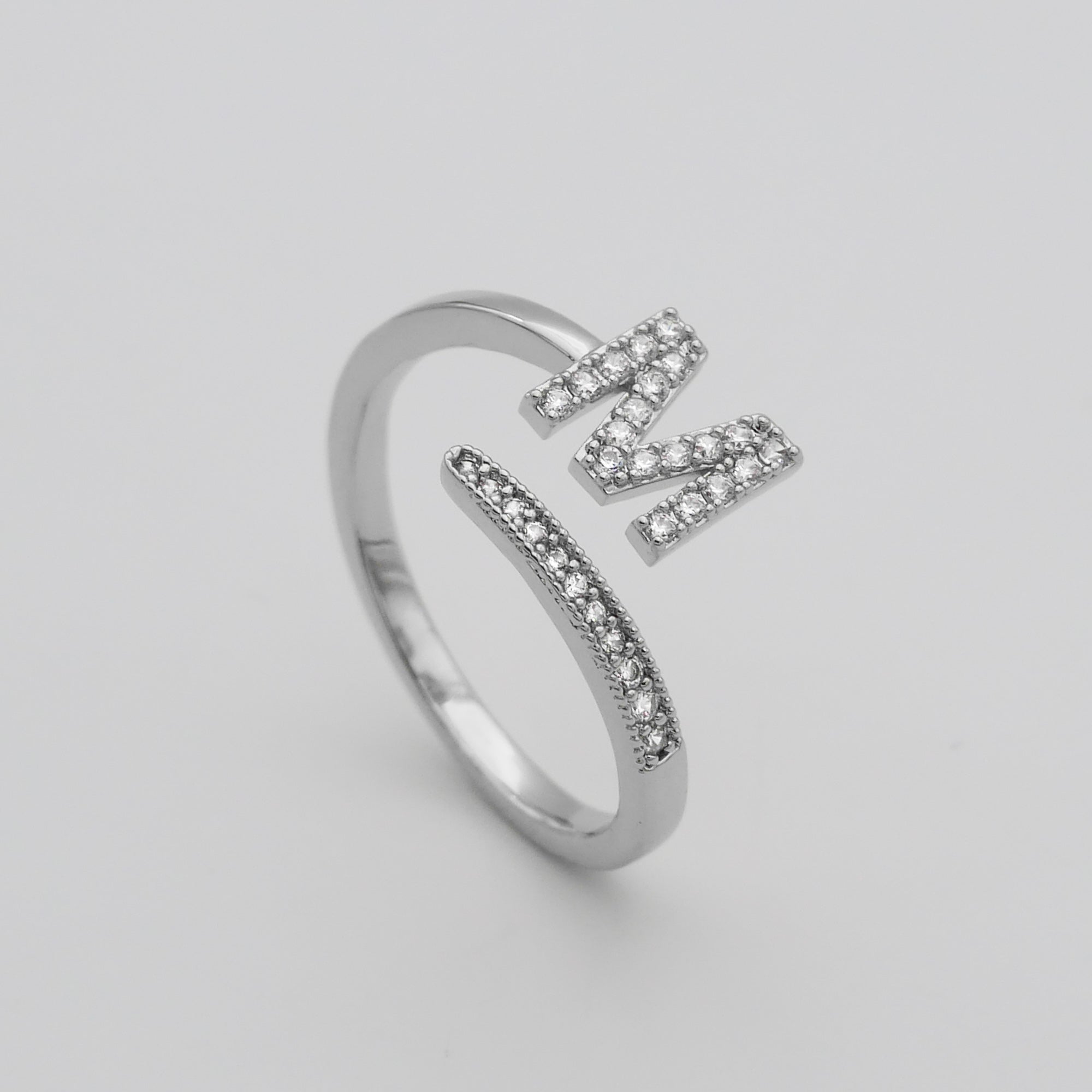 Ellington - Pave Initial Ring