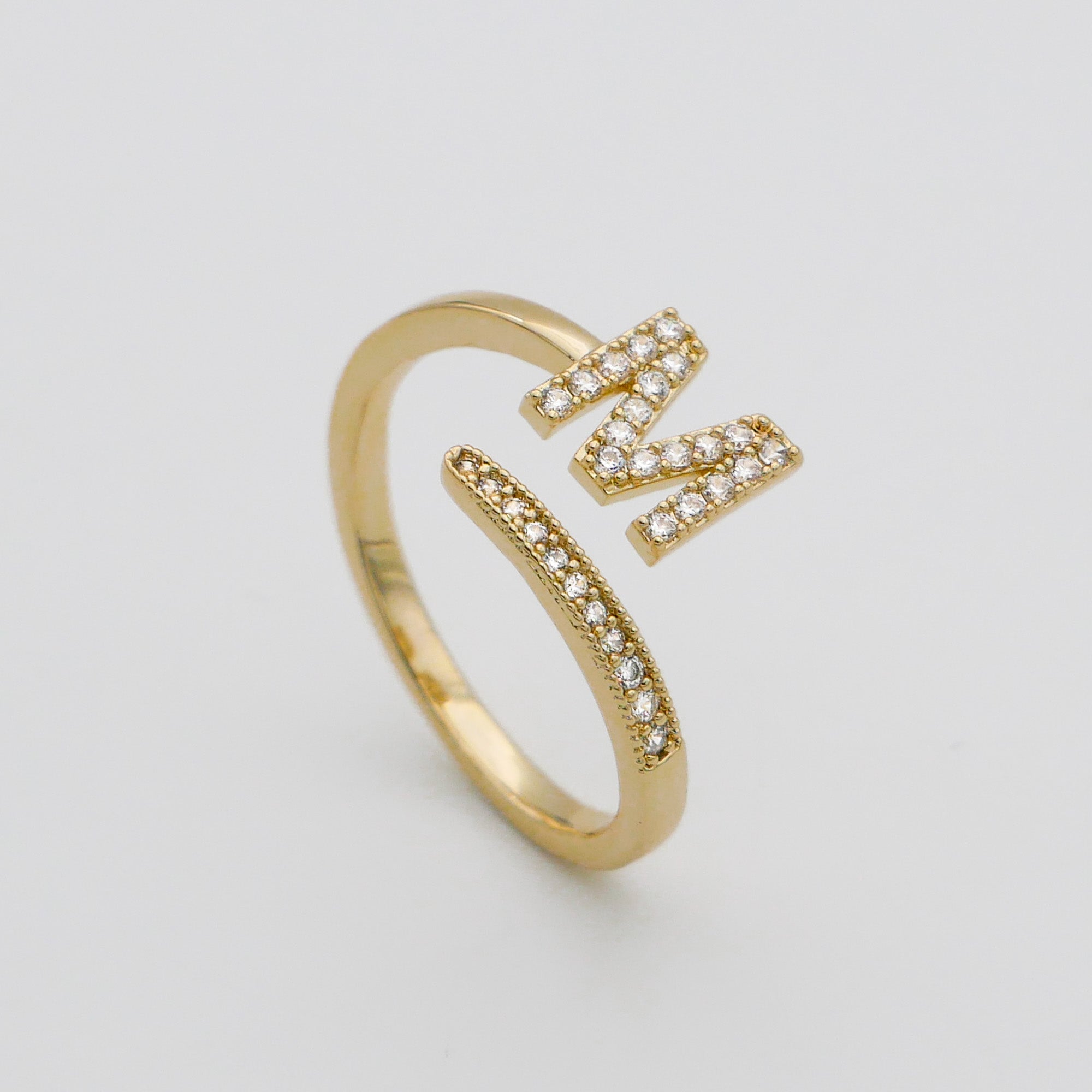 Ellington - Pave Initial Ring
