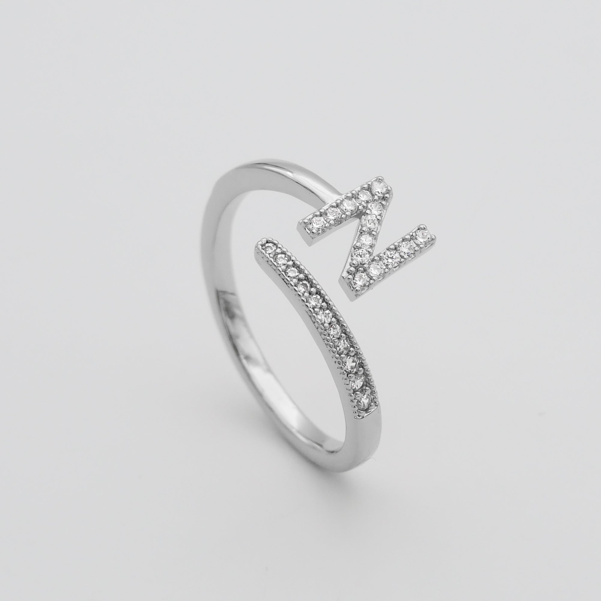 Ellington - Pave Initial Ring