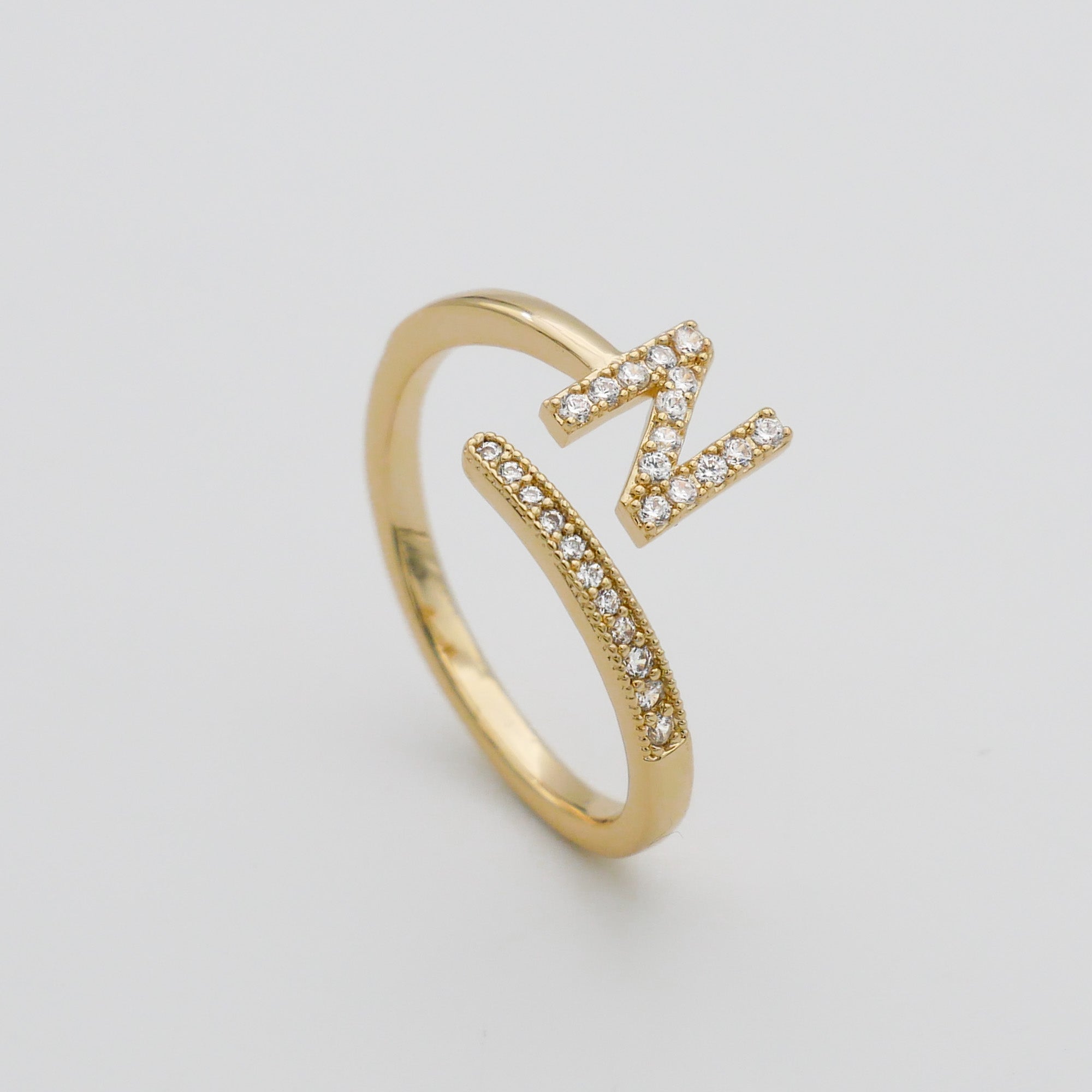 Ellington - Pave Initial Ring