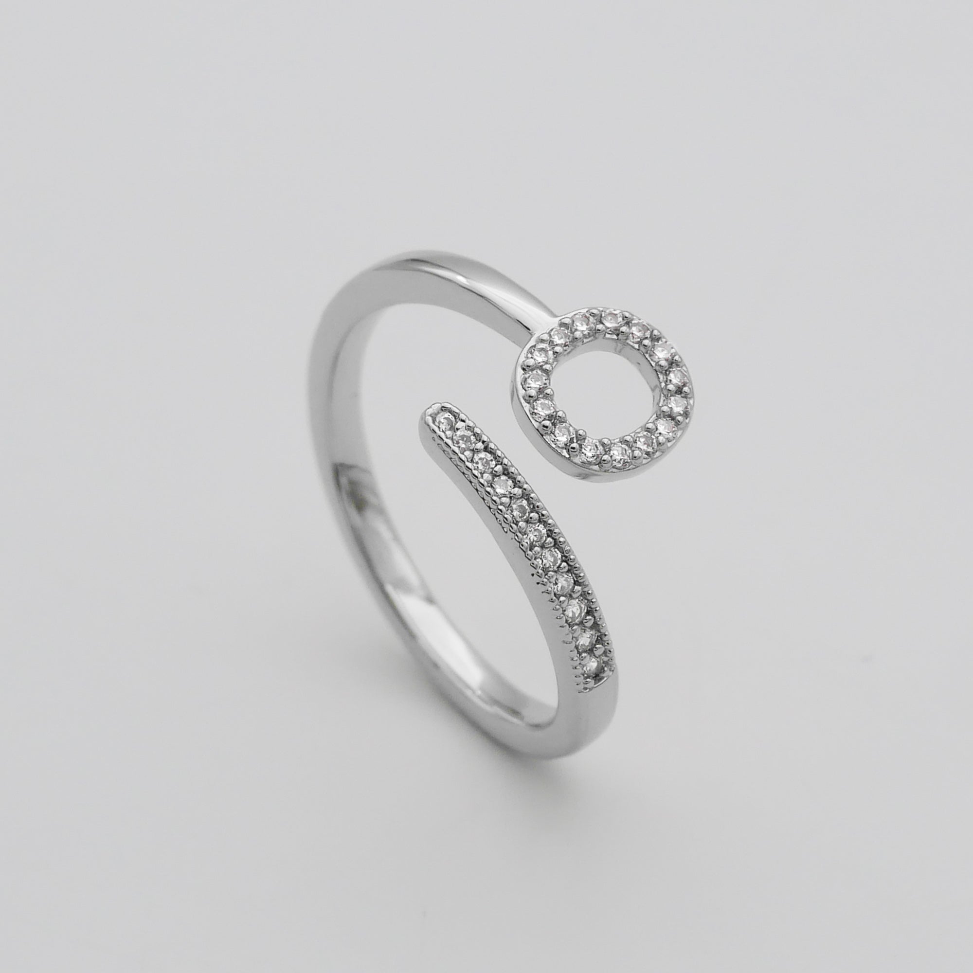 Ellington - Pave Initial Ring
