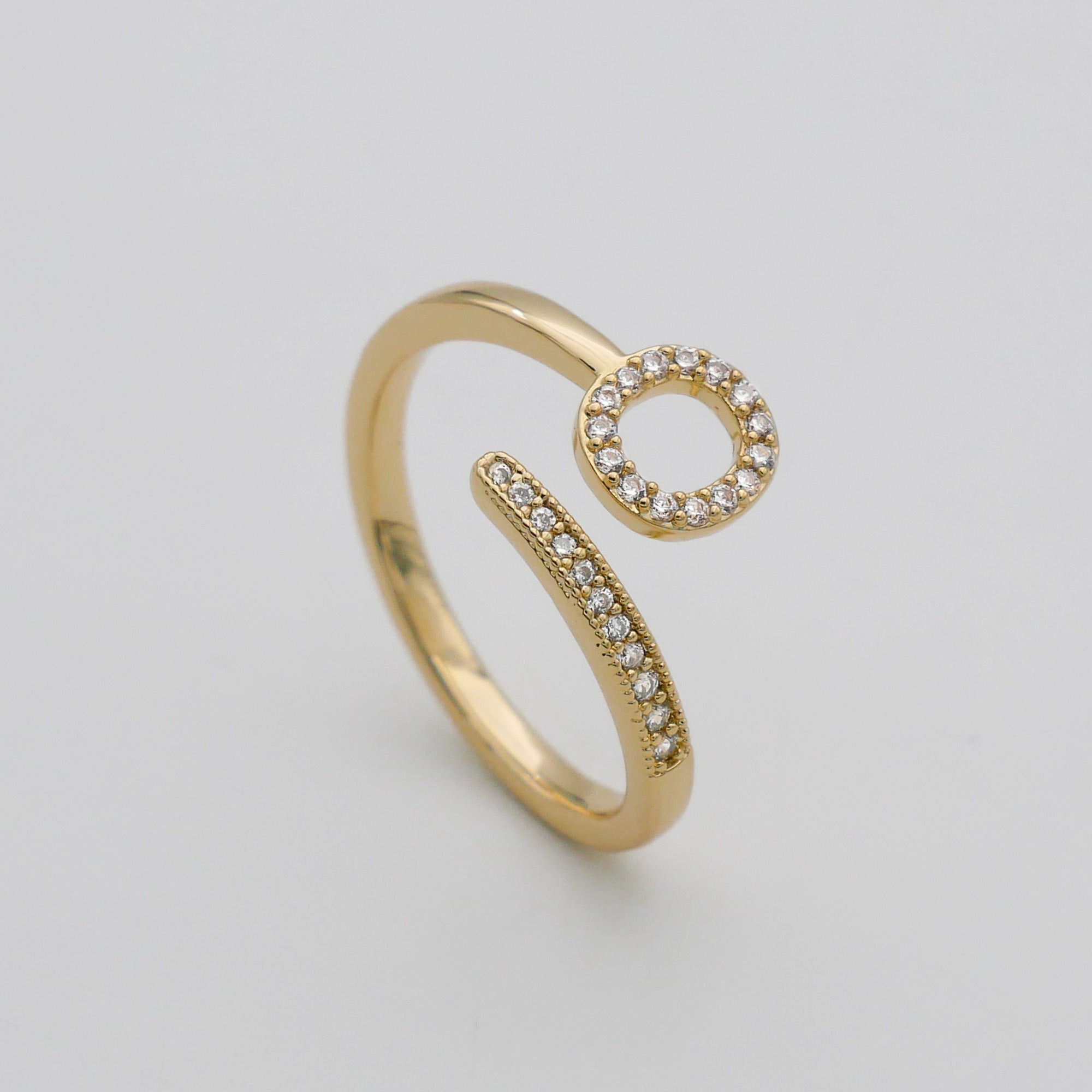 Ellington - Pave Initial Ring