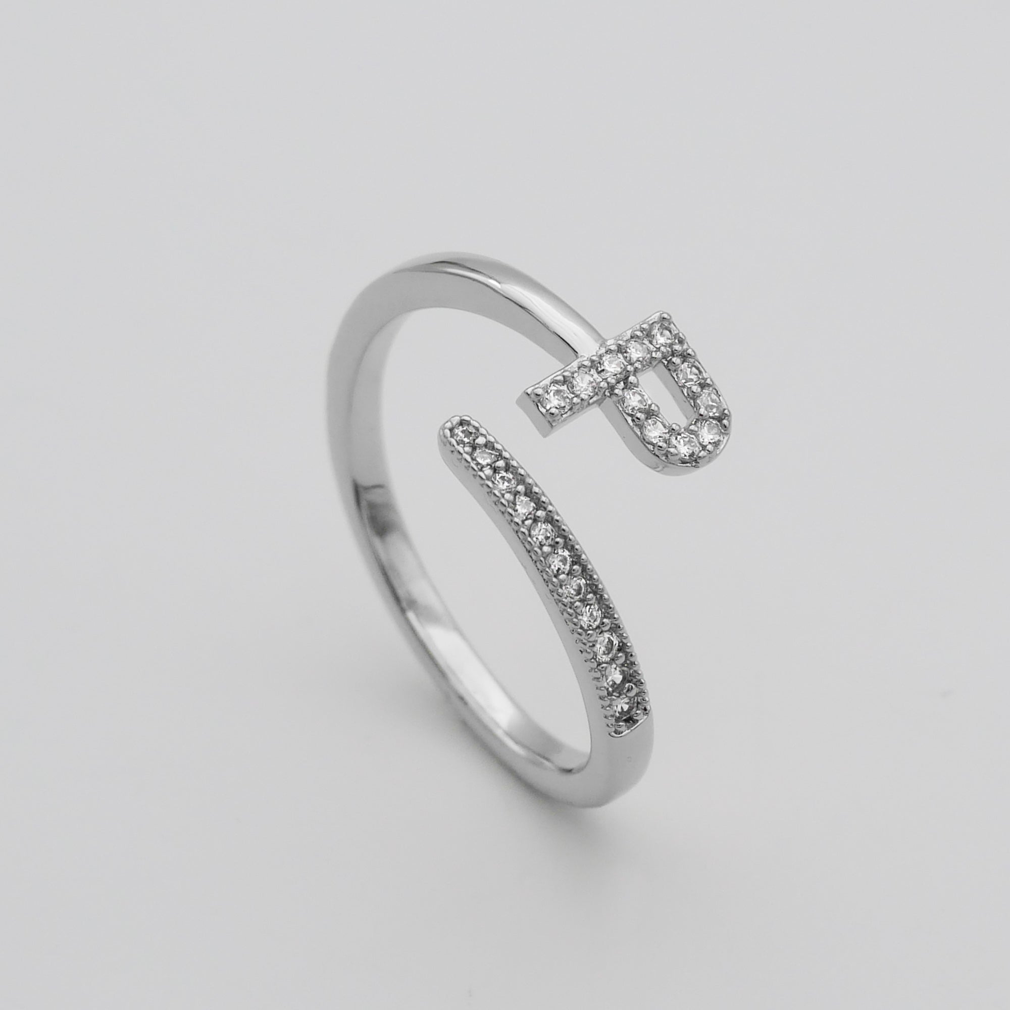 Ellington - Pave Initial Ring