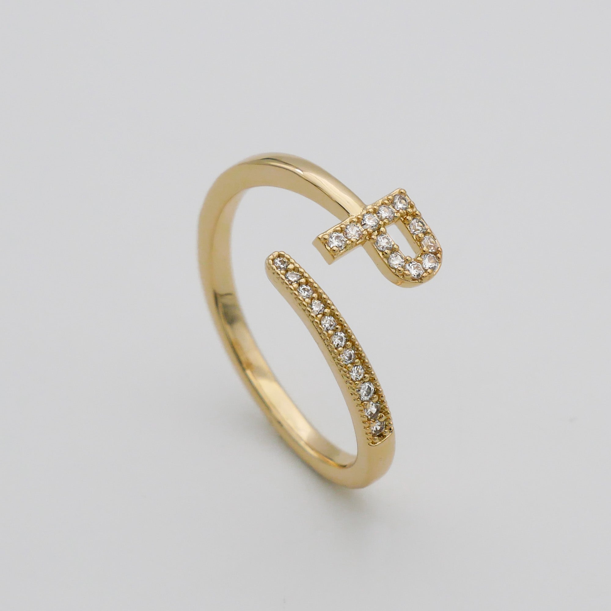 Ellington - Pave Initial Ring
