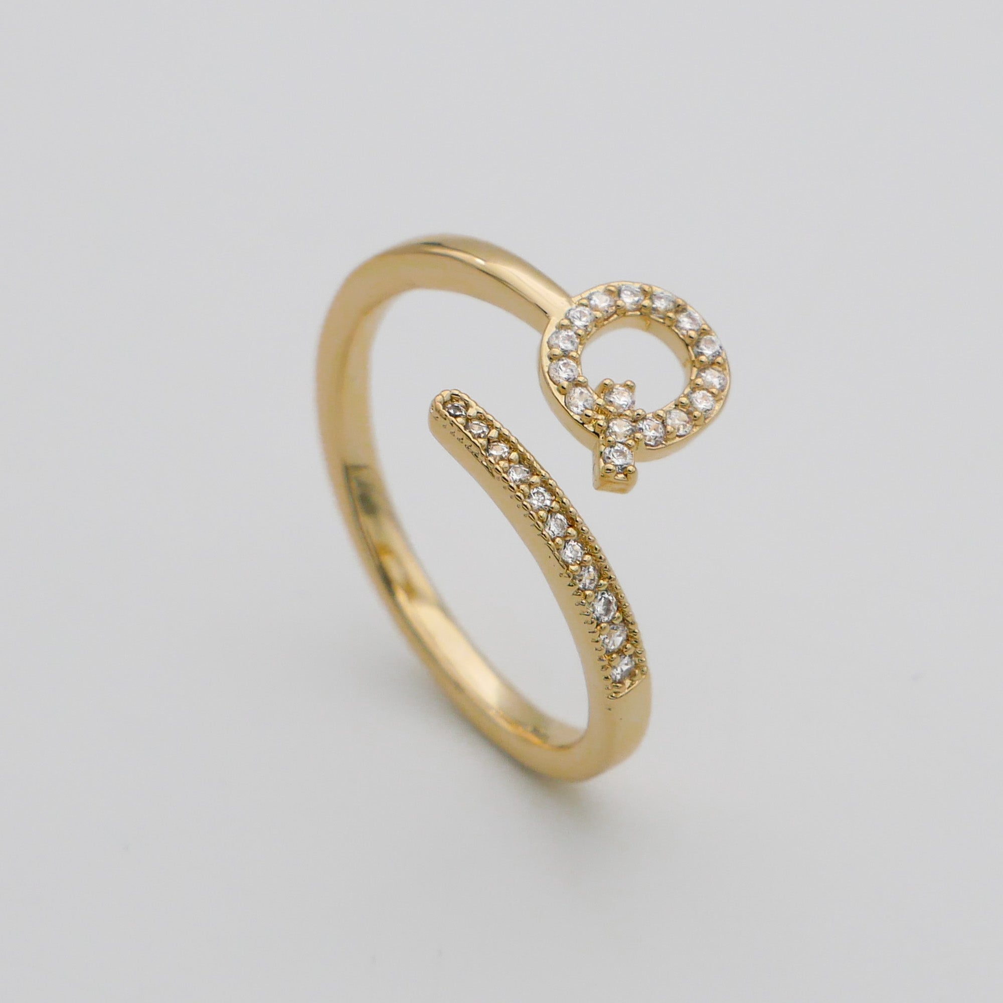 Ellington - Pave Initial Ring