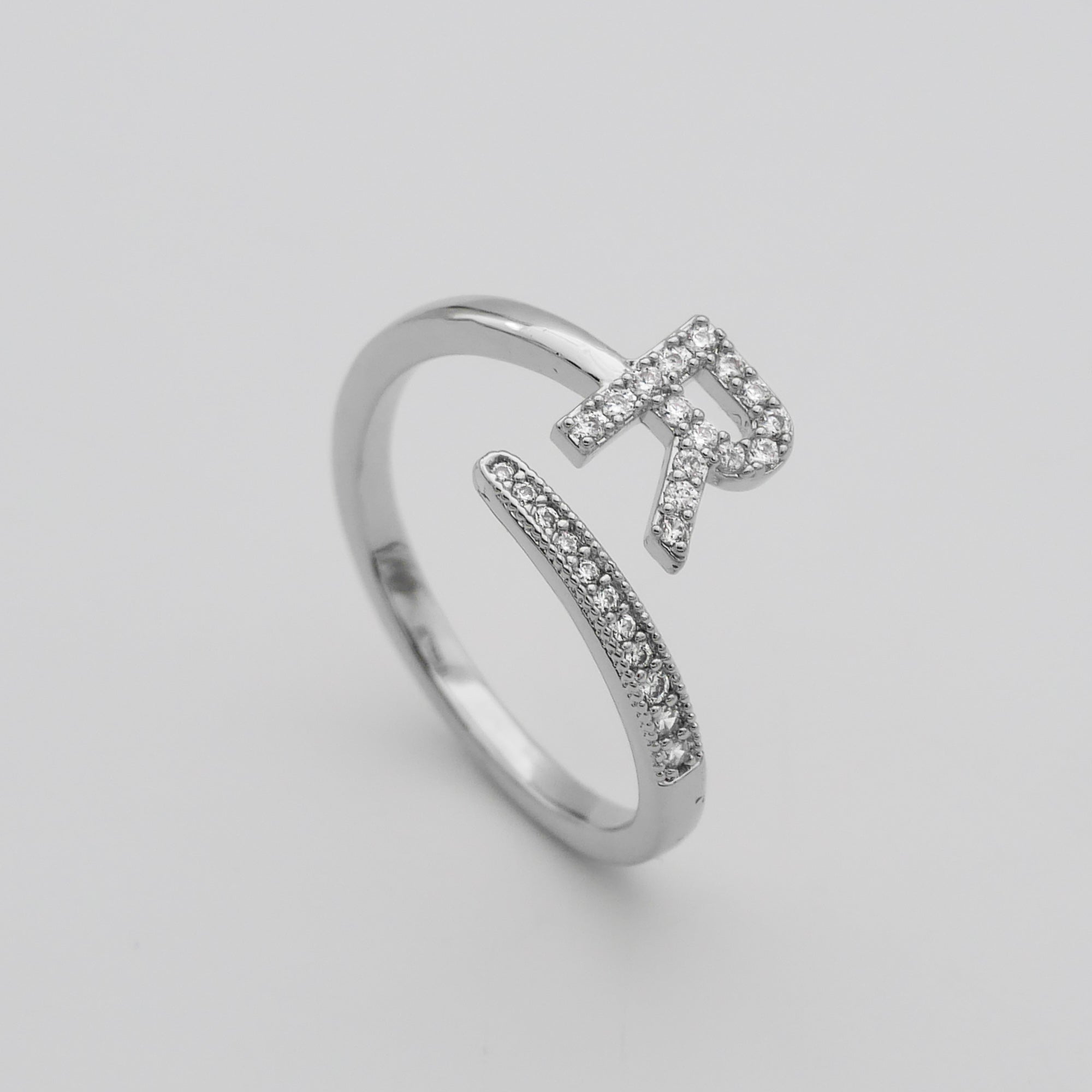 Ellington - Pave Initial Ring