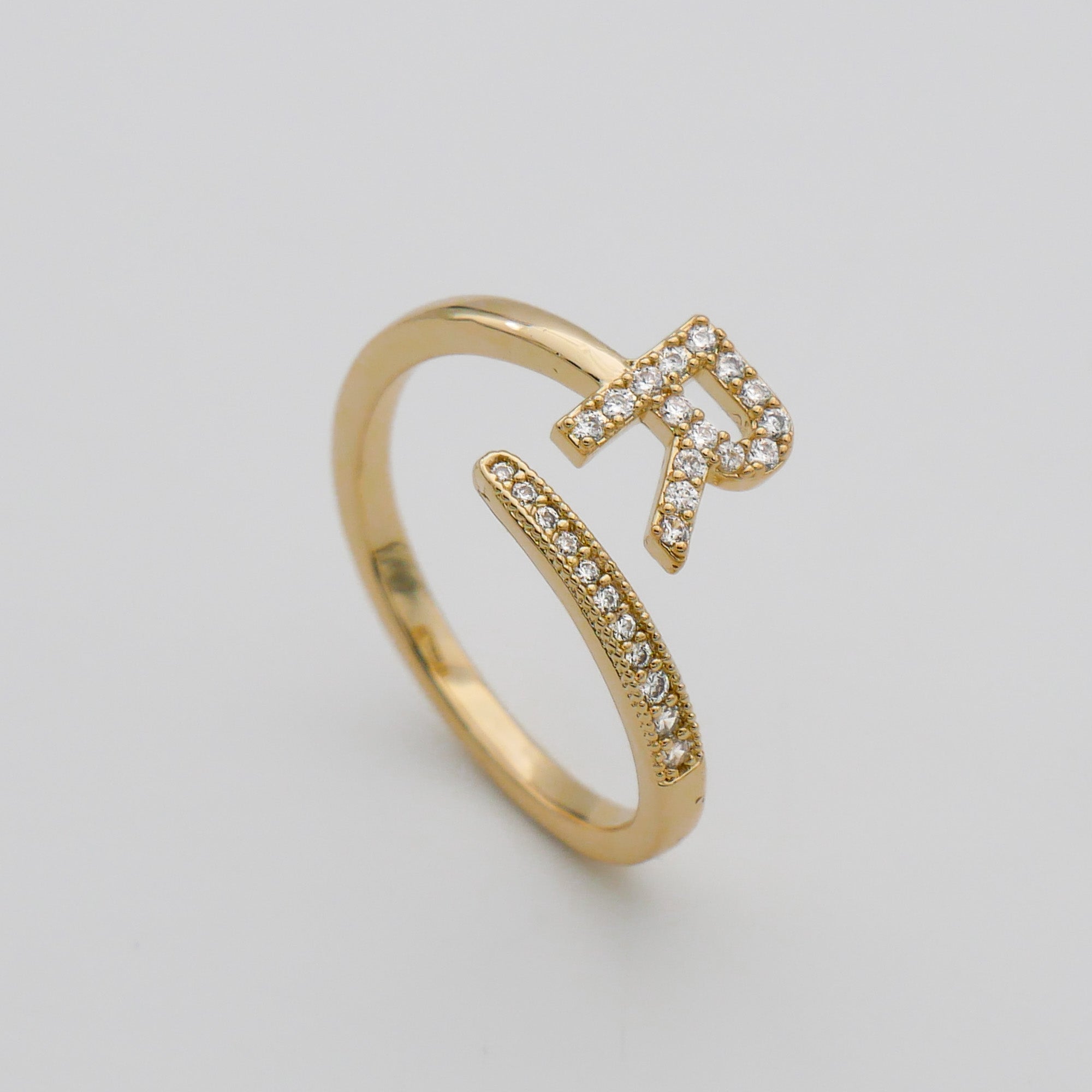 Ellington - Pave Initial Ring