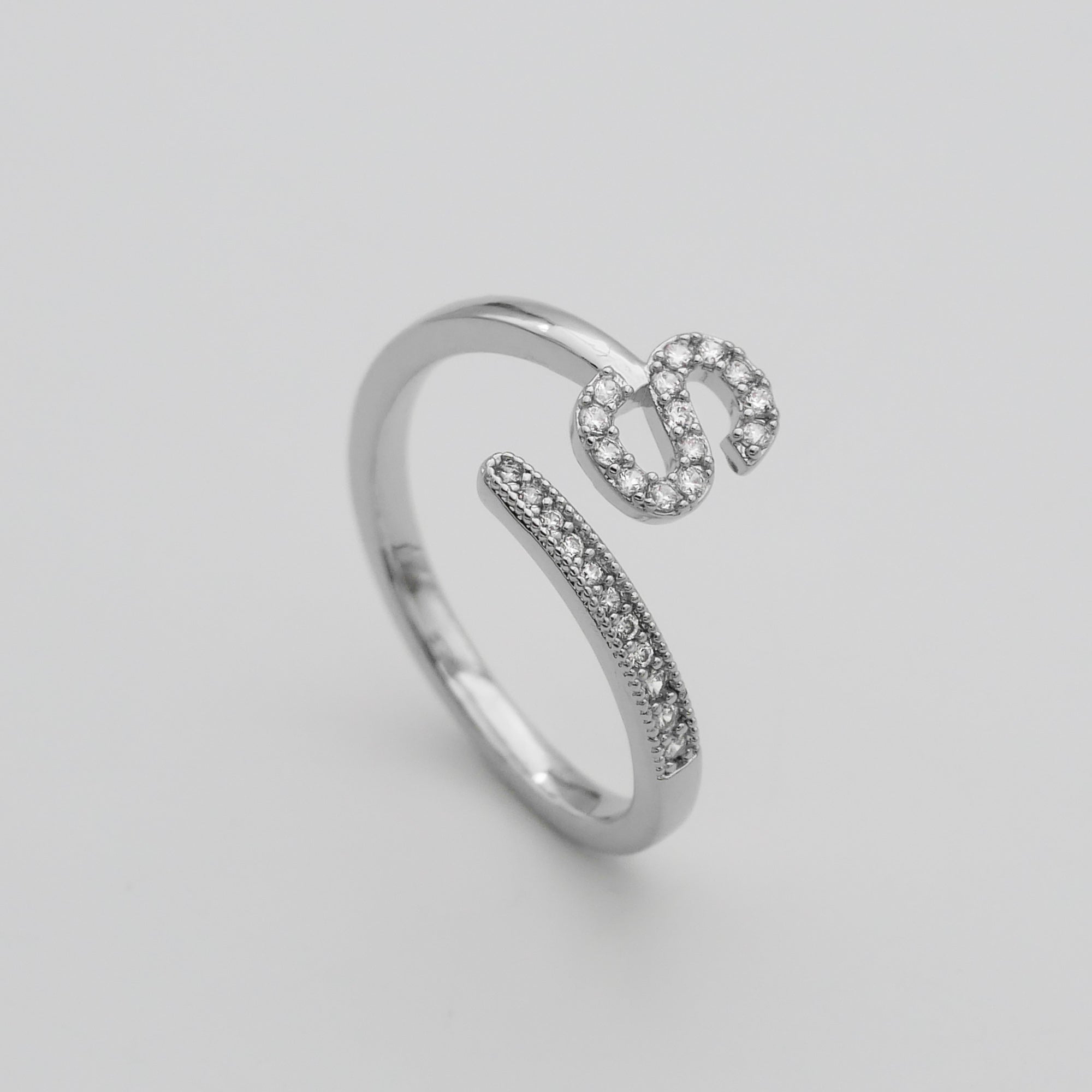 Ellington - Pave Initial Ring