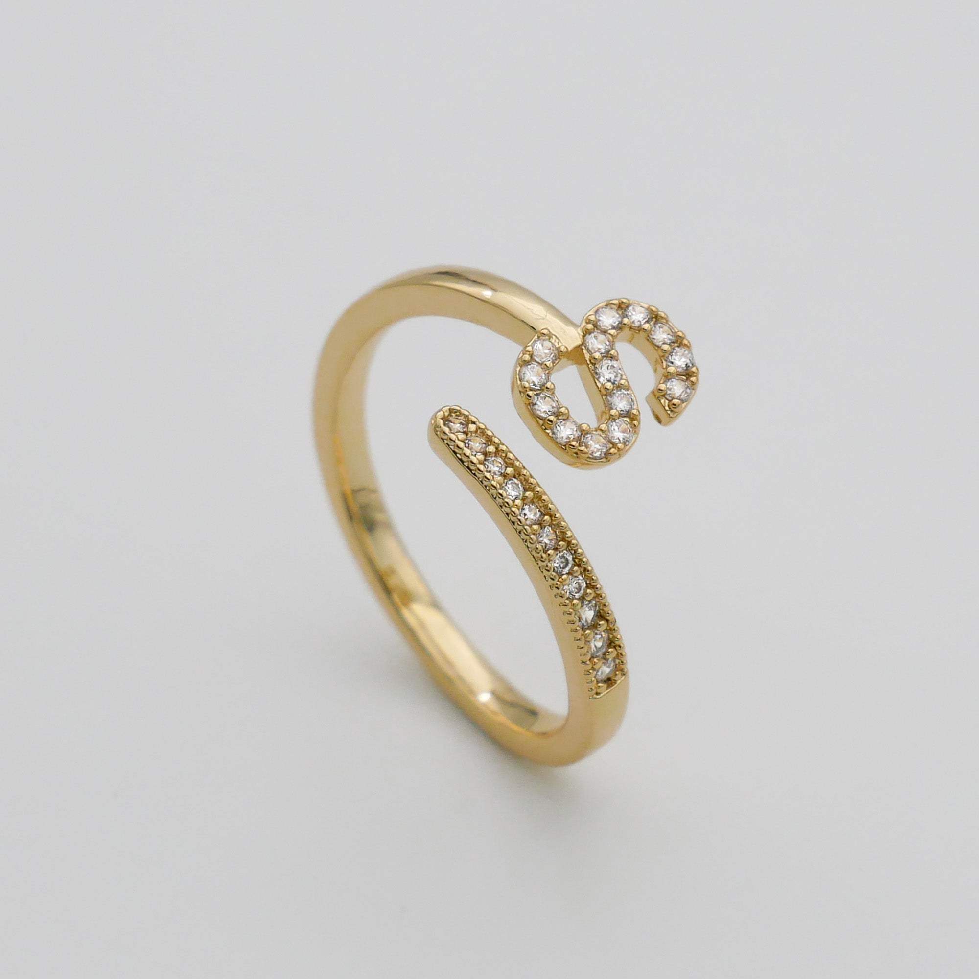 Ellington - Pave Initial Ring
