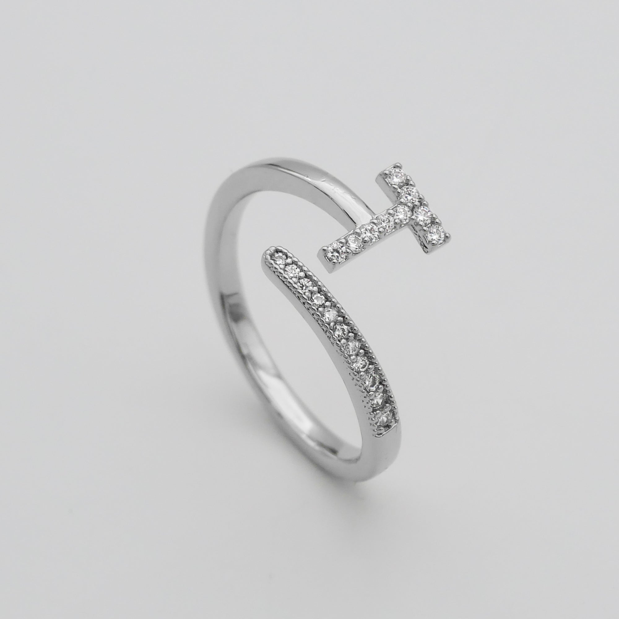 Ellington - Pave Initial Ring
