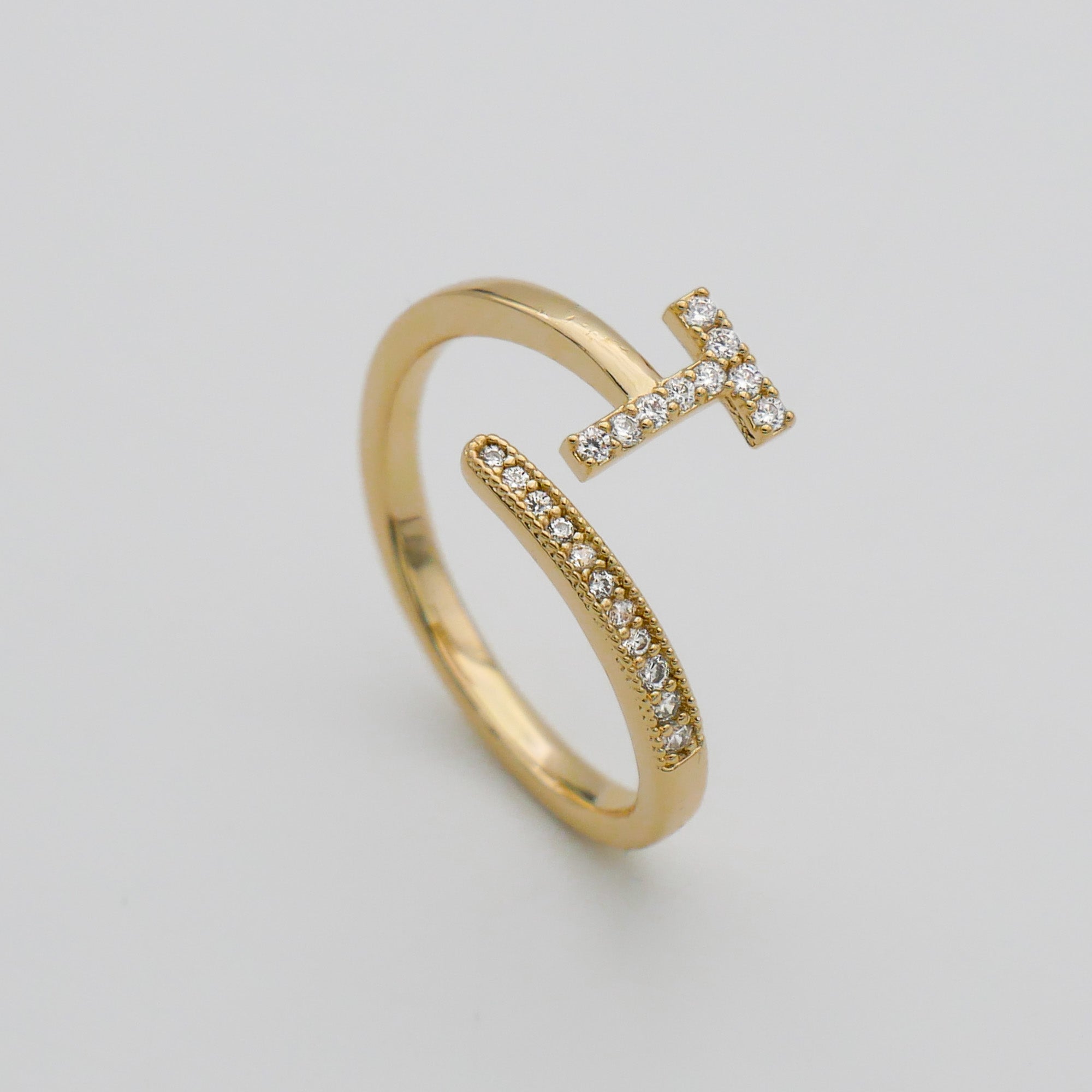 Ellington - Pave Initial Ring