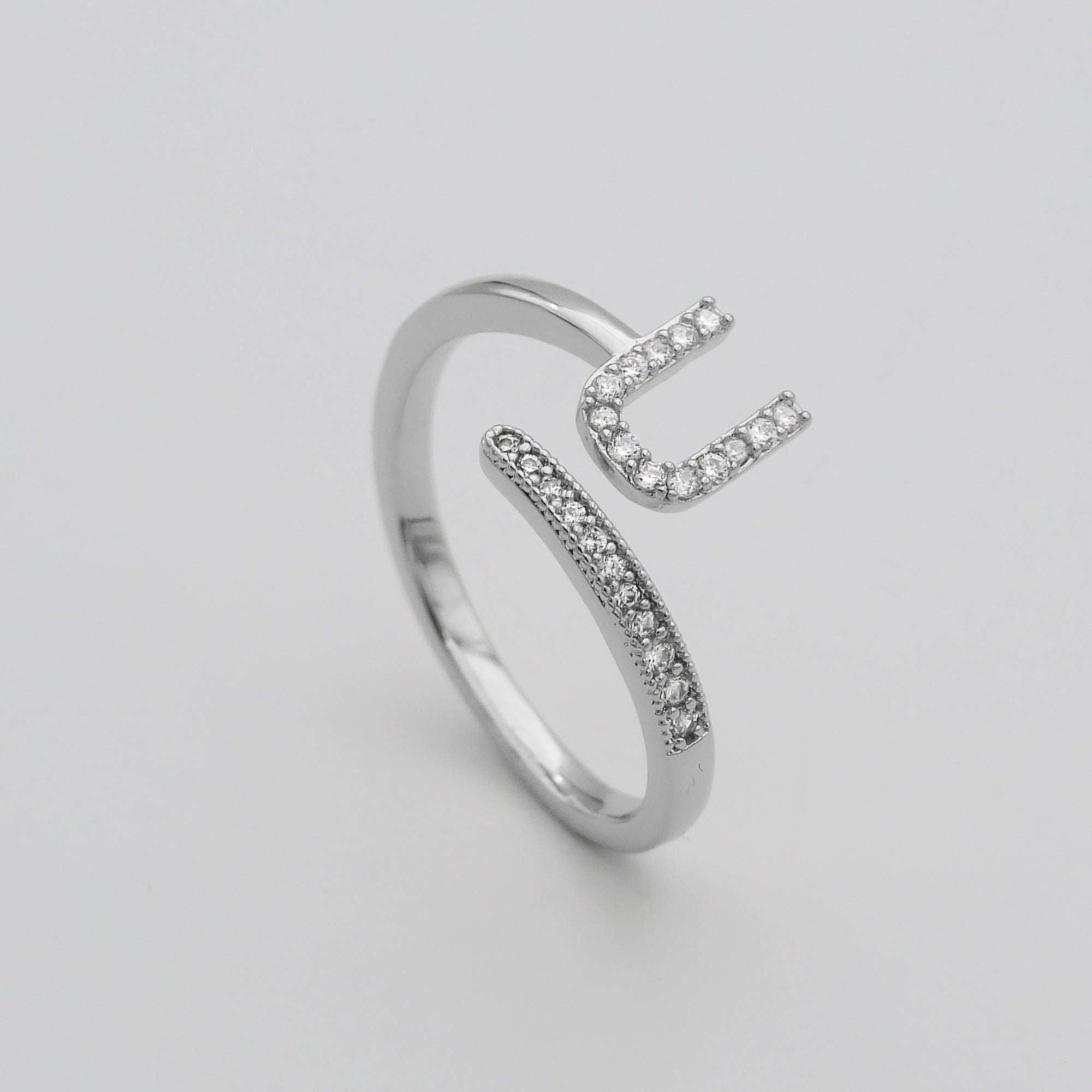 Ellington - Pave Initial Ring