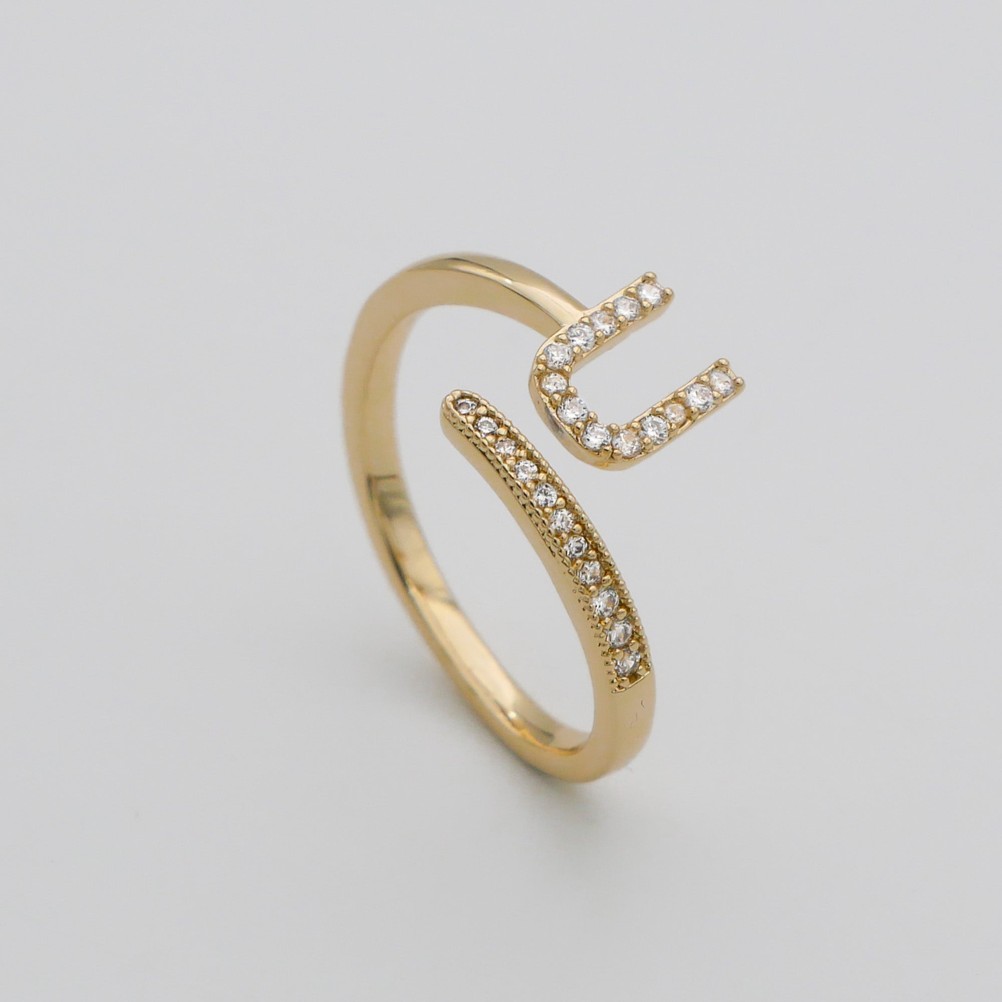 Ellington - Pave Initial Ring