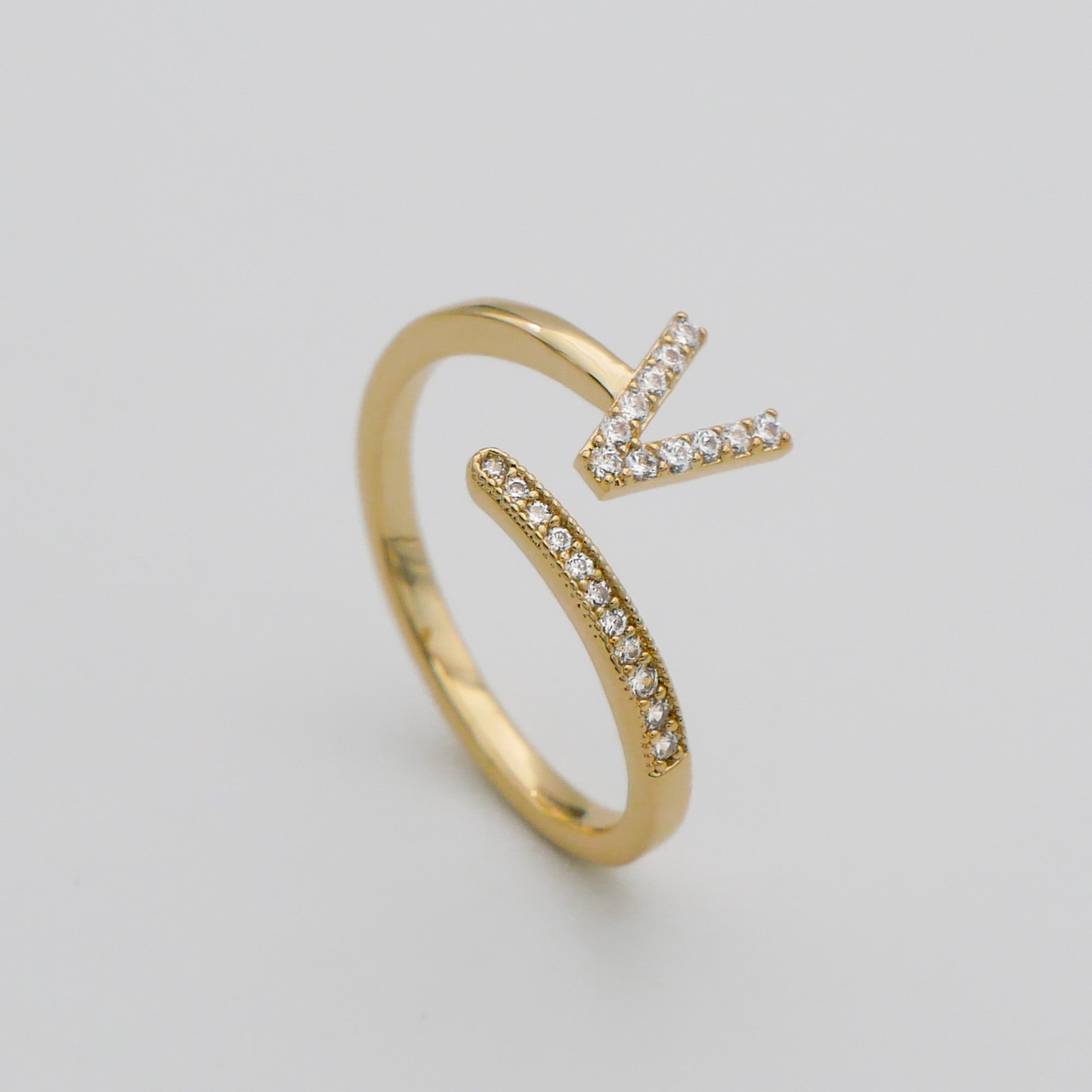 Ellington - Pave Initial Ring