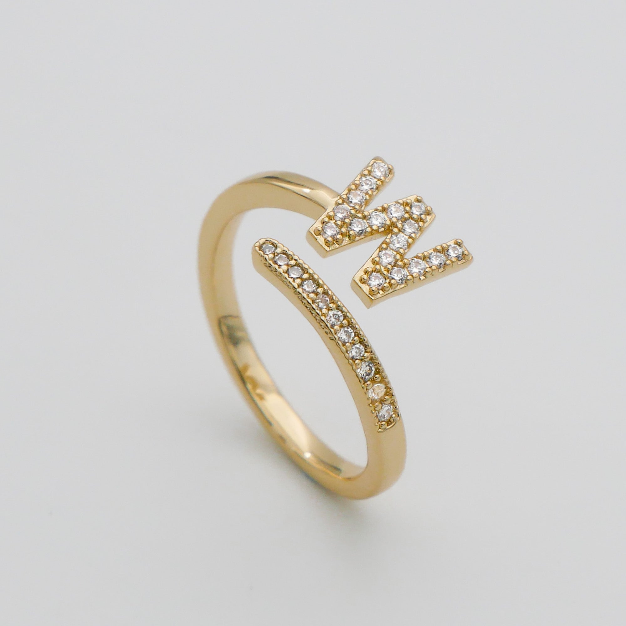 Ellington - Pave Initial Ring