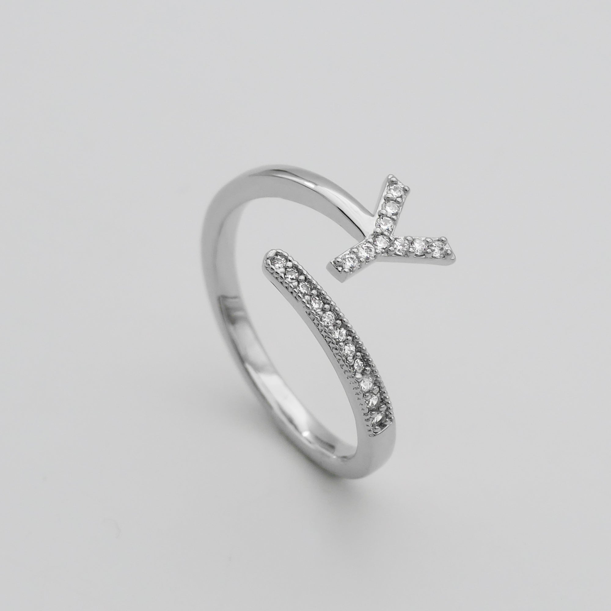 Ellington - Pave Initial Ring