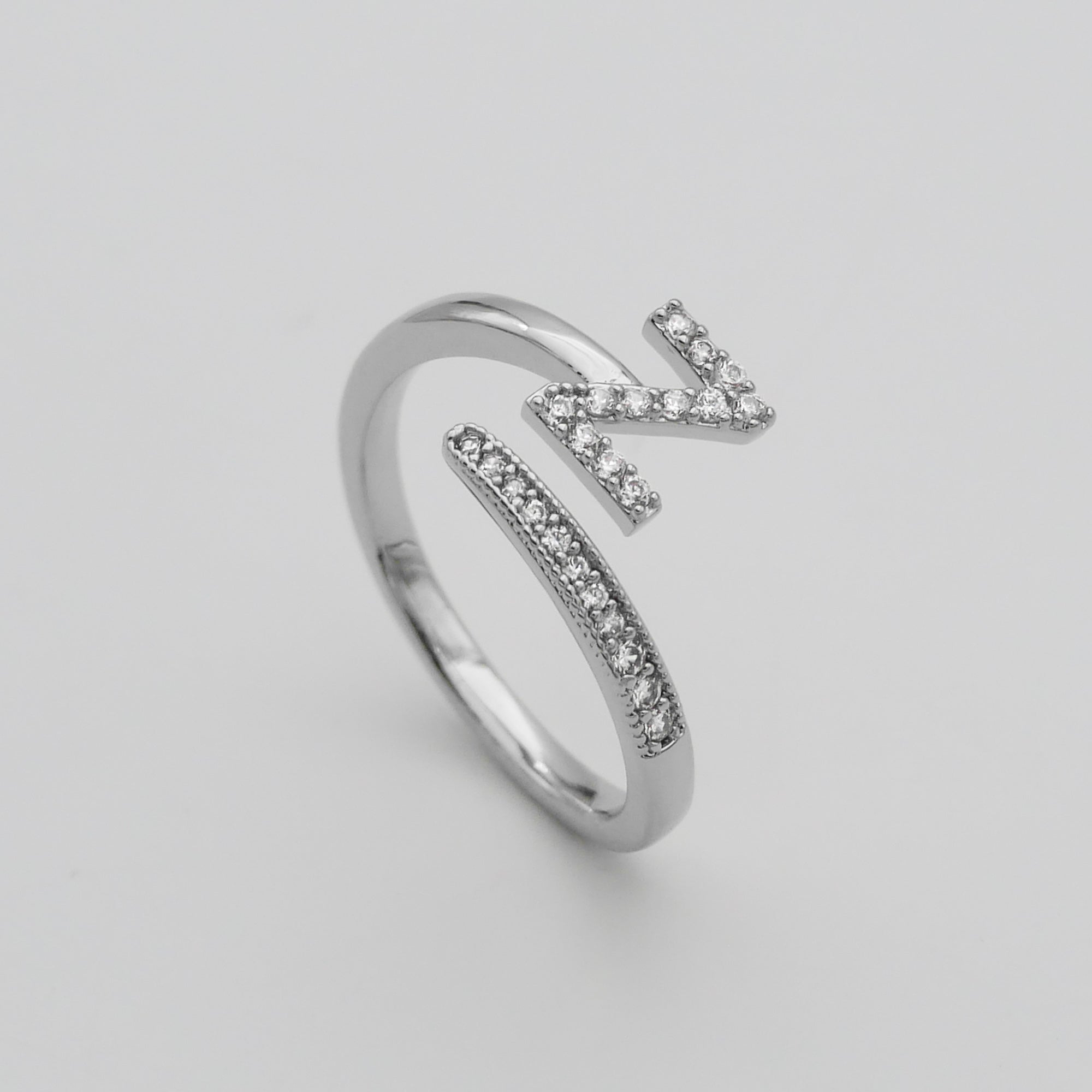 Ellington - Pave Initial Ring