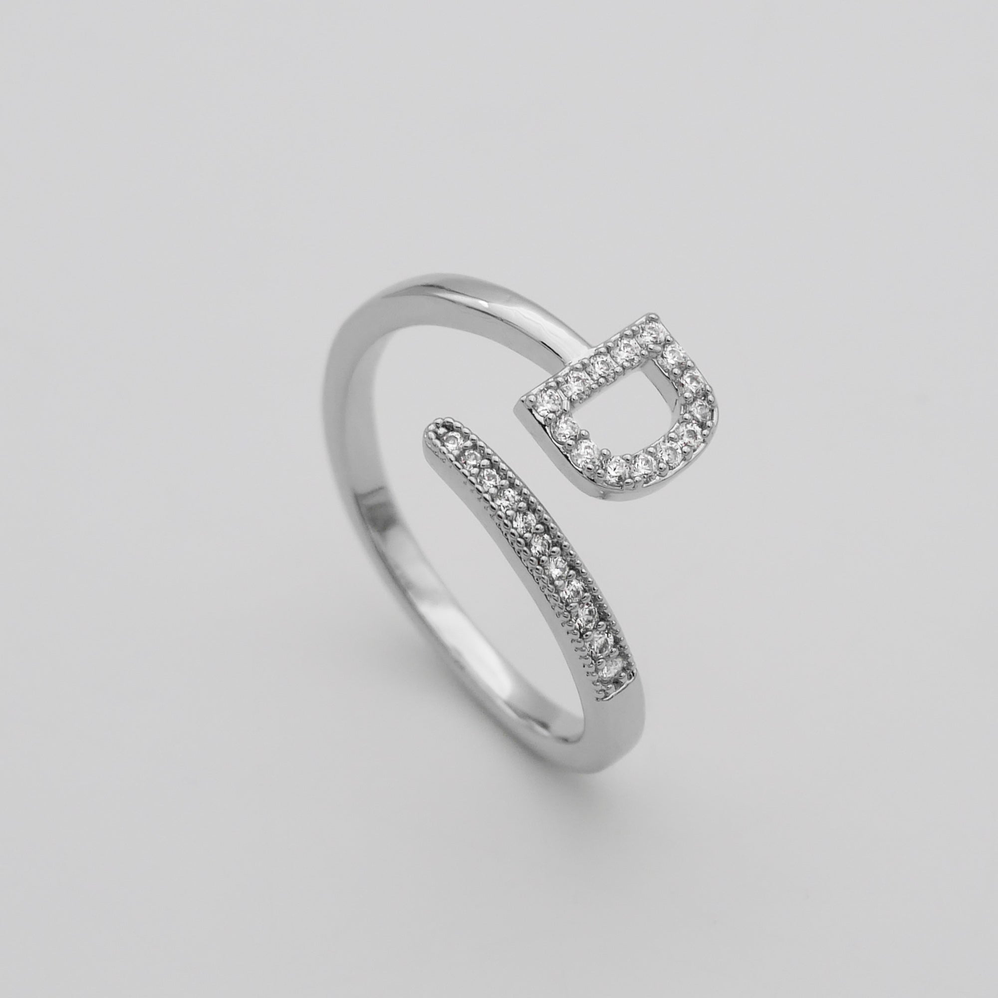 Ellington - Pave Initial Ring