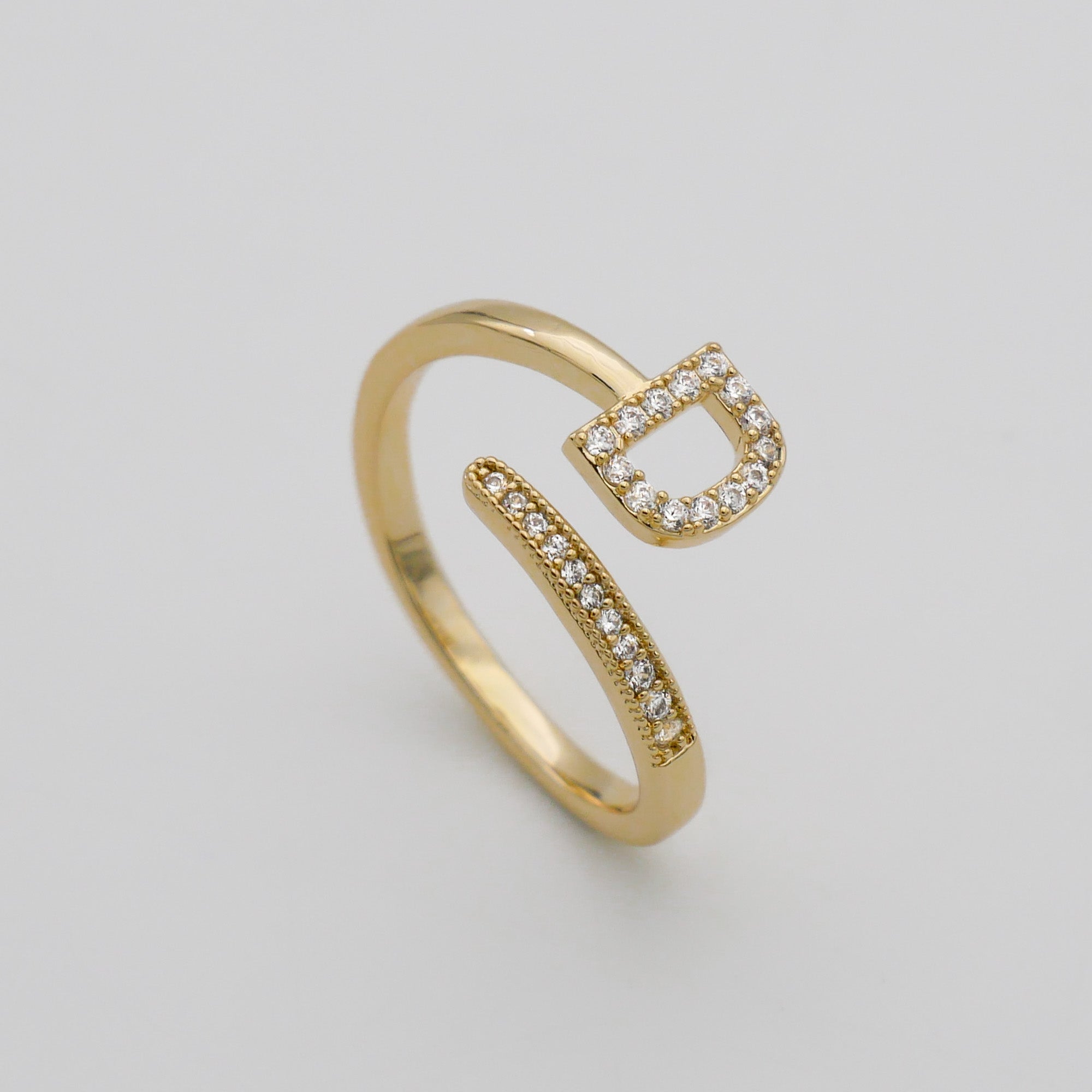 Ellington - Pave Initial Ring